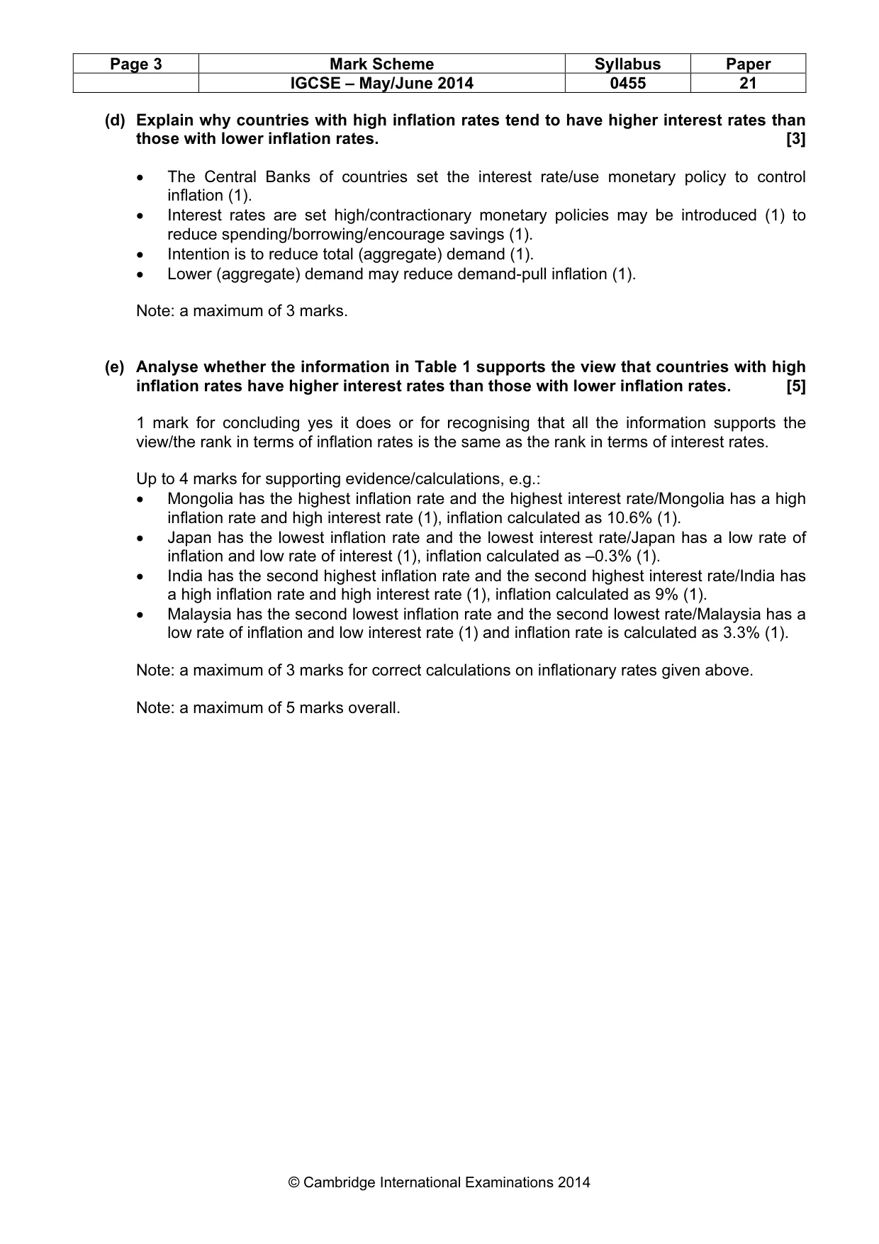Mark scheme, page 3 of 19