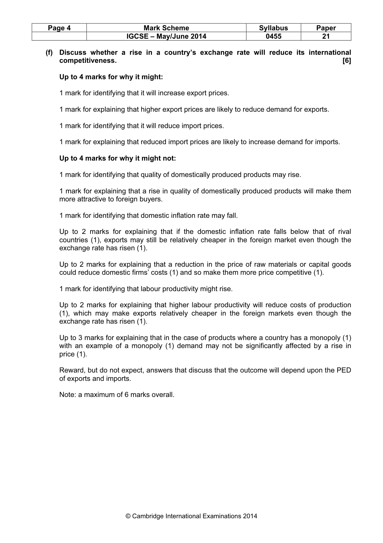 Mark scheme, page 4 of 19