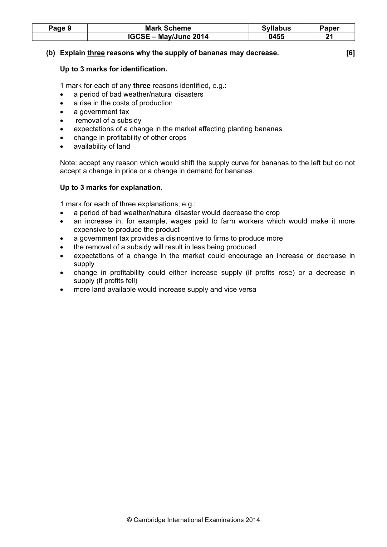 Mark scheme, page 9 of 19