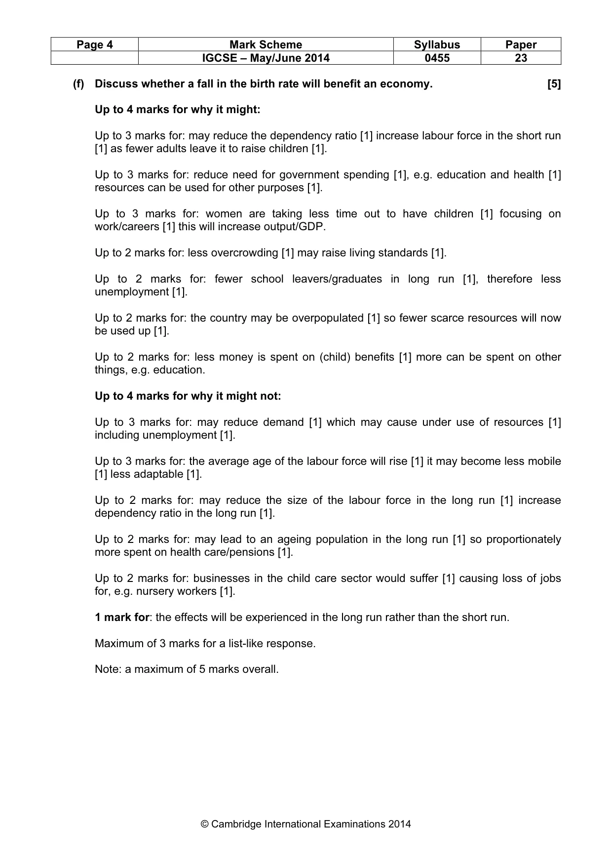 Mark scheme, page 4 of 19