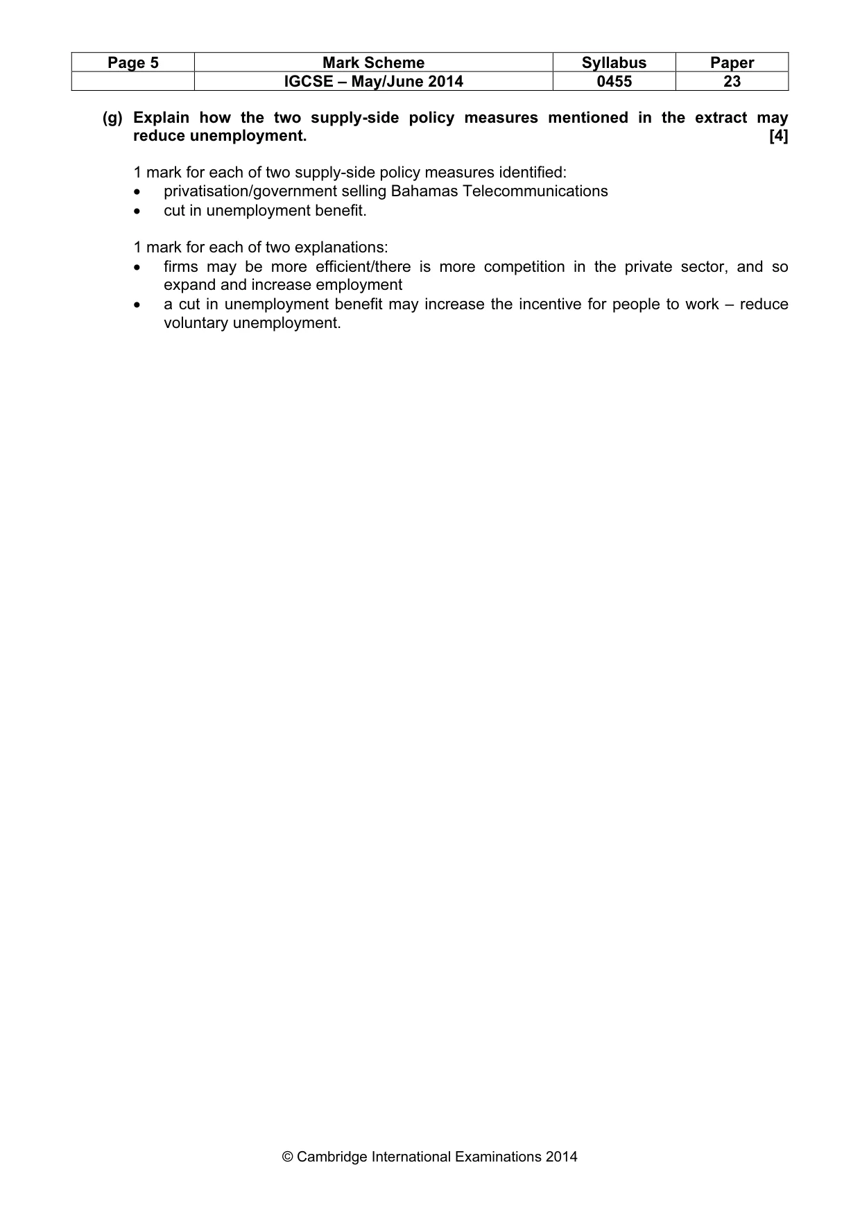 Mark scheme, page 5 of 19