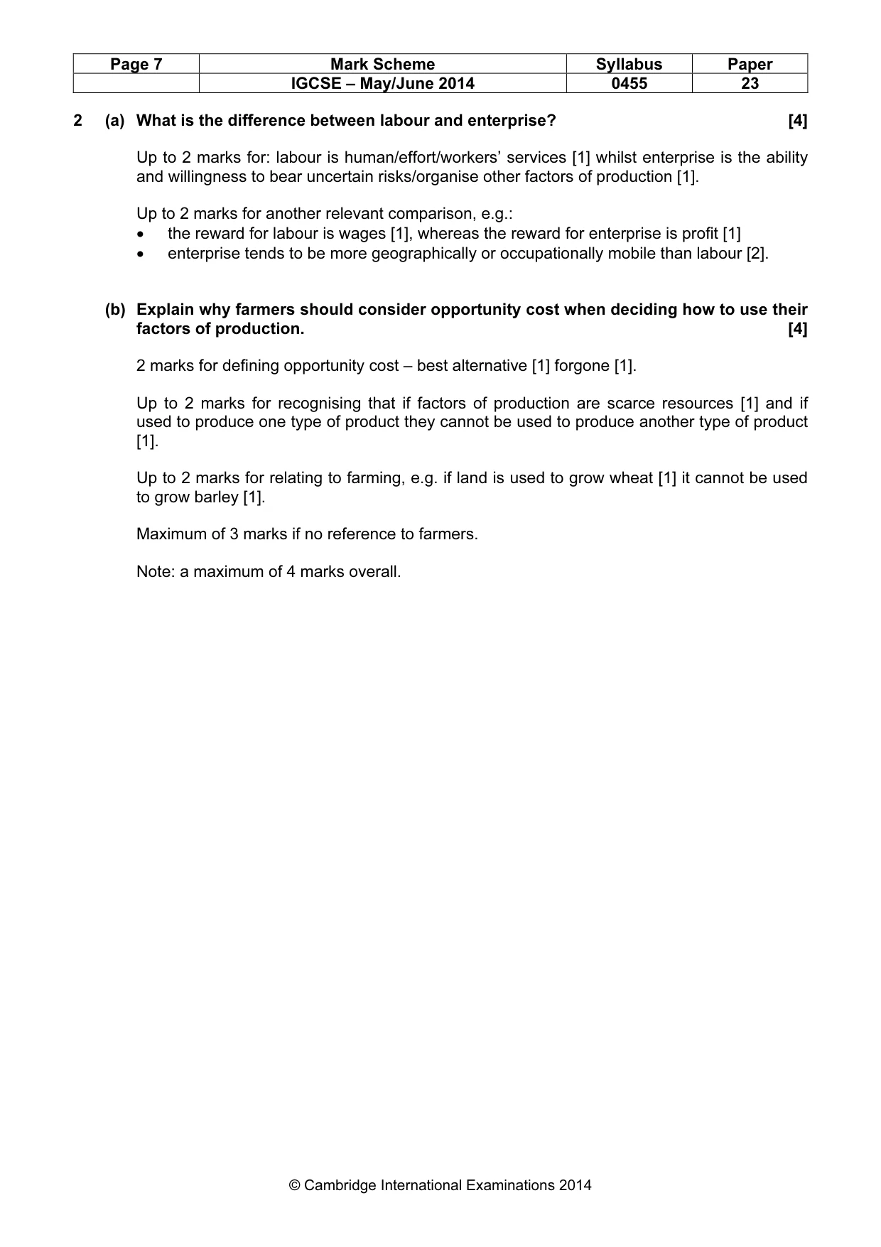 Mark scheme, page 7 of 19