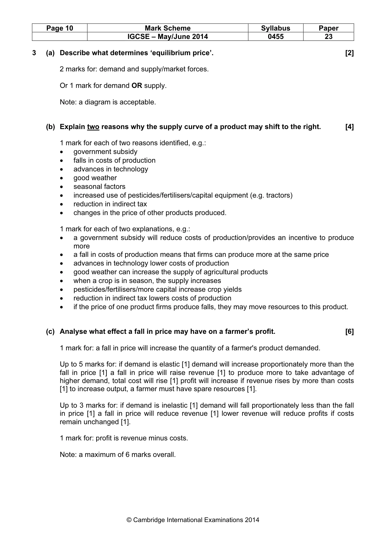 Mark scheme, page 10 of 19