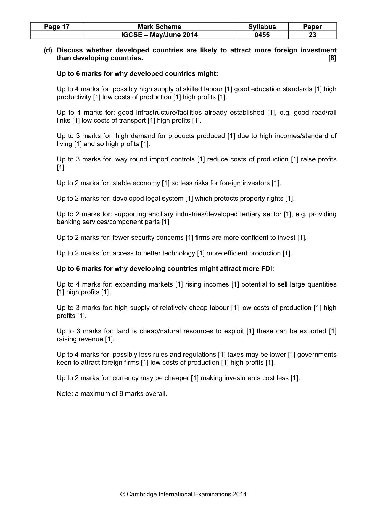 Mark scheme, page 17 of 19