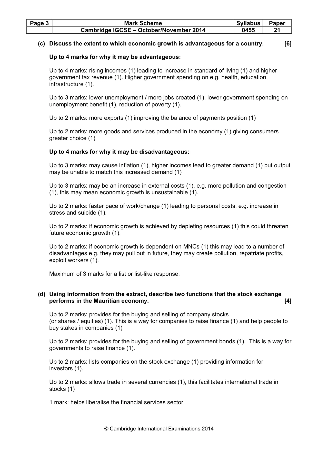 Mark scheme, page 3 of 19