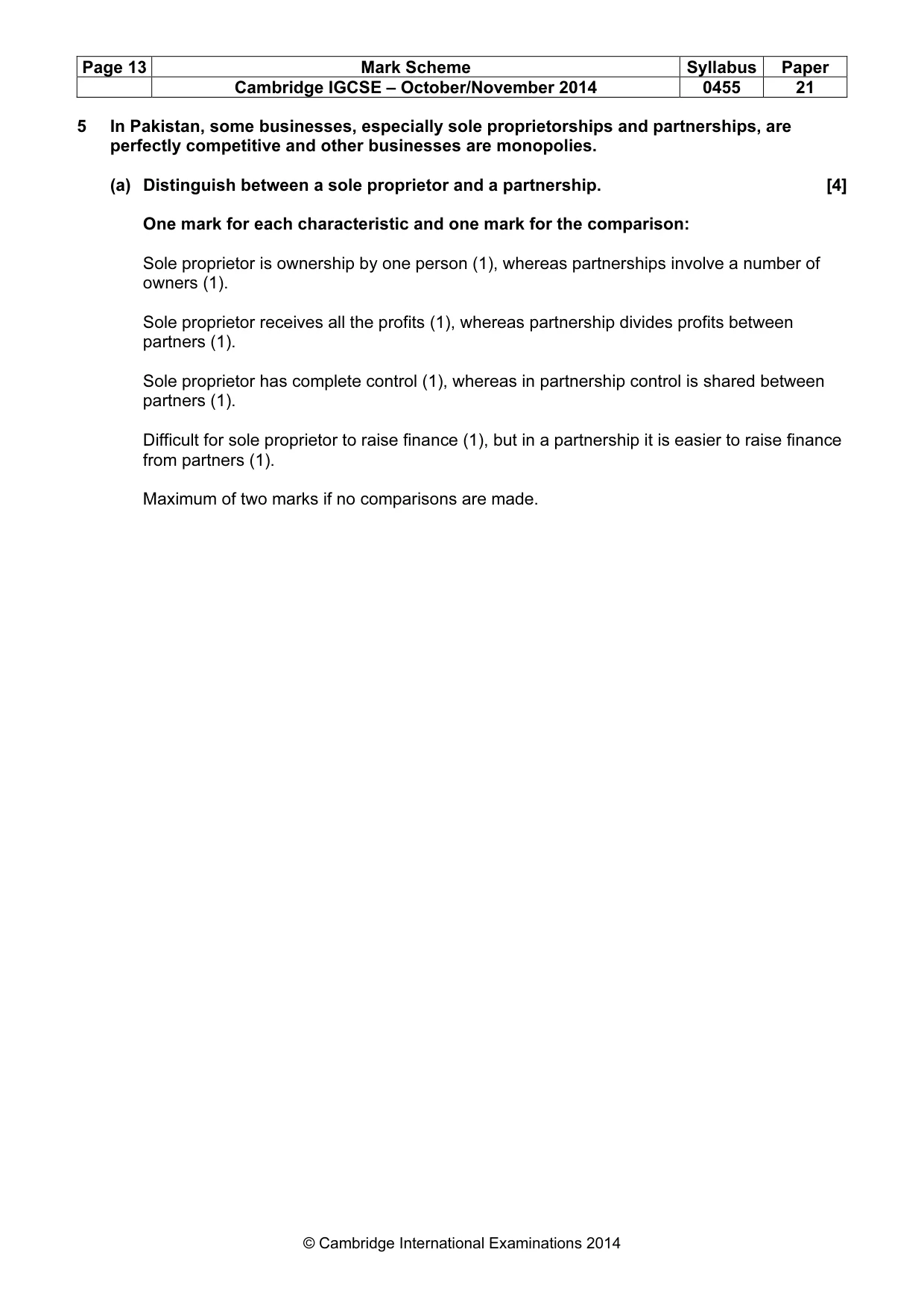Mark scheme, page 13 of 19