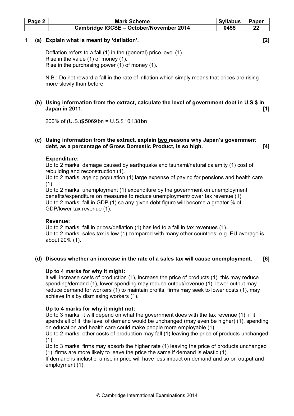 Mark scheme, page 2 of 13