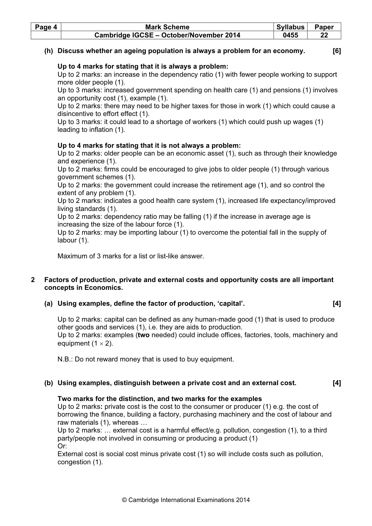 Mark scheme, page 4 of 13
