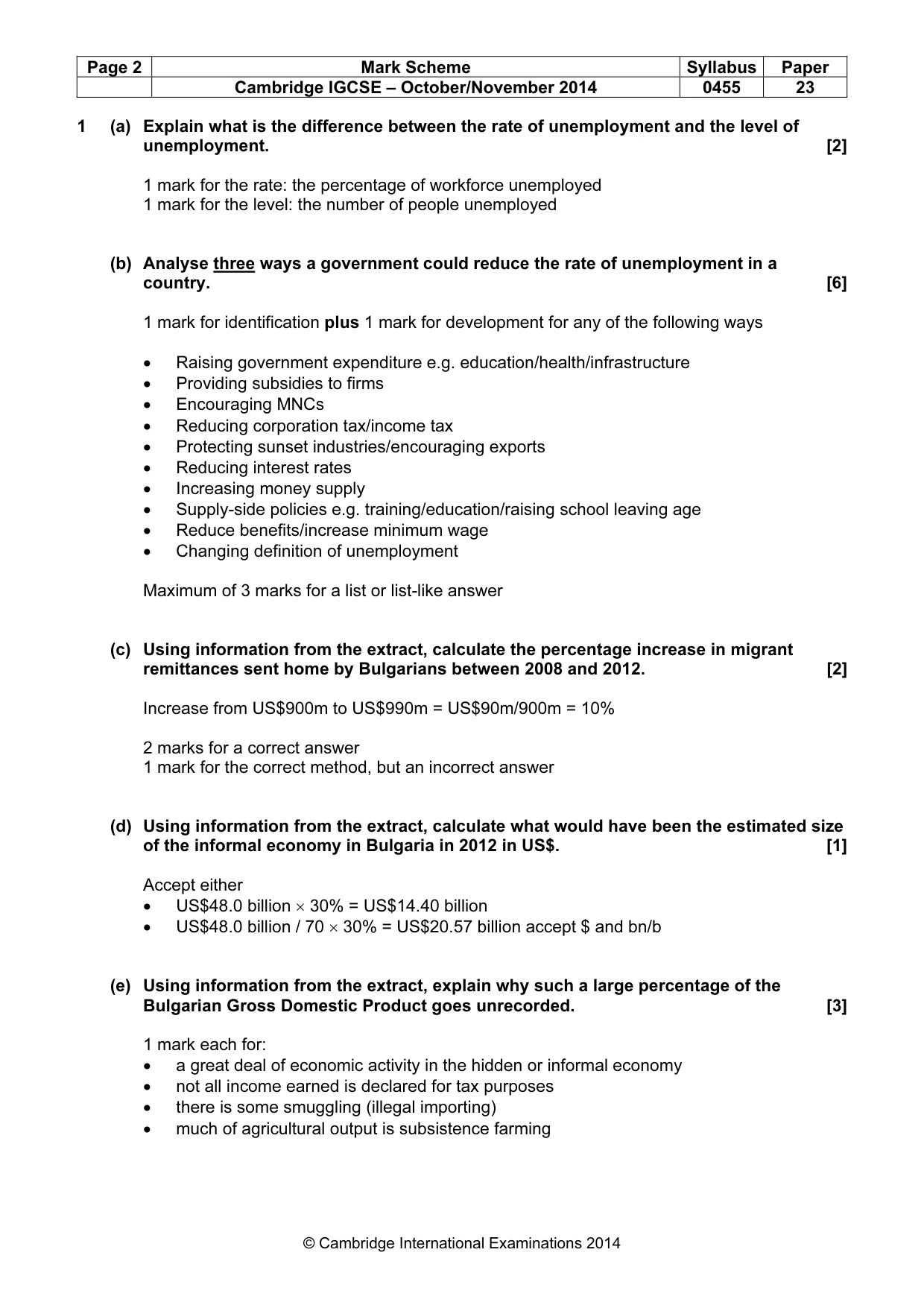 Mark scheme, page 2 of 16