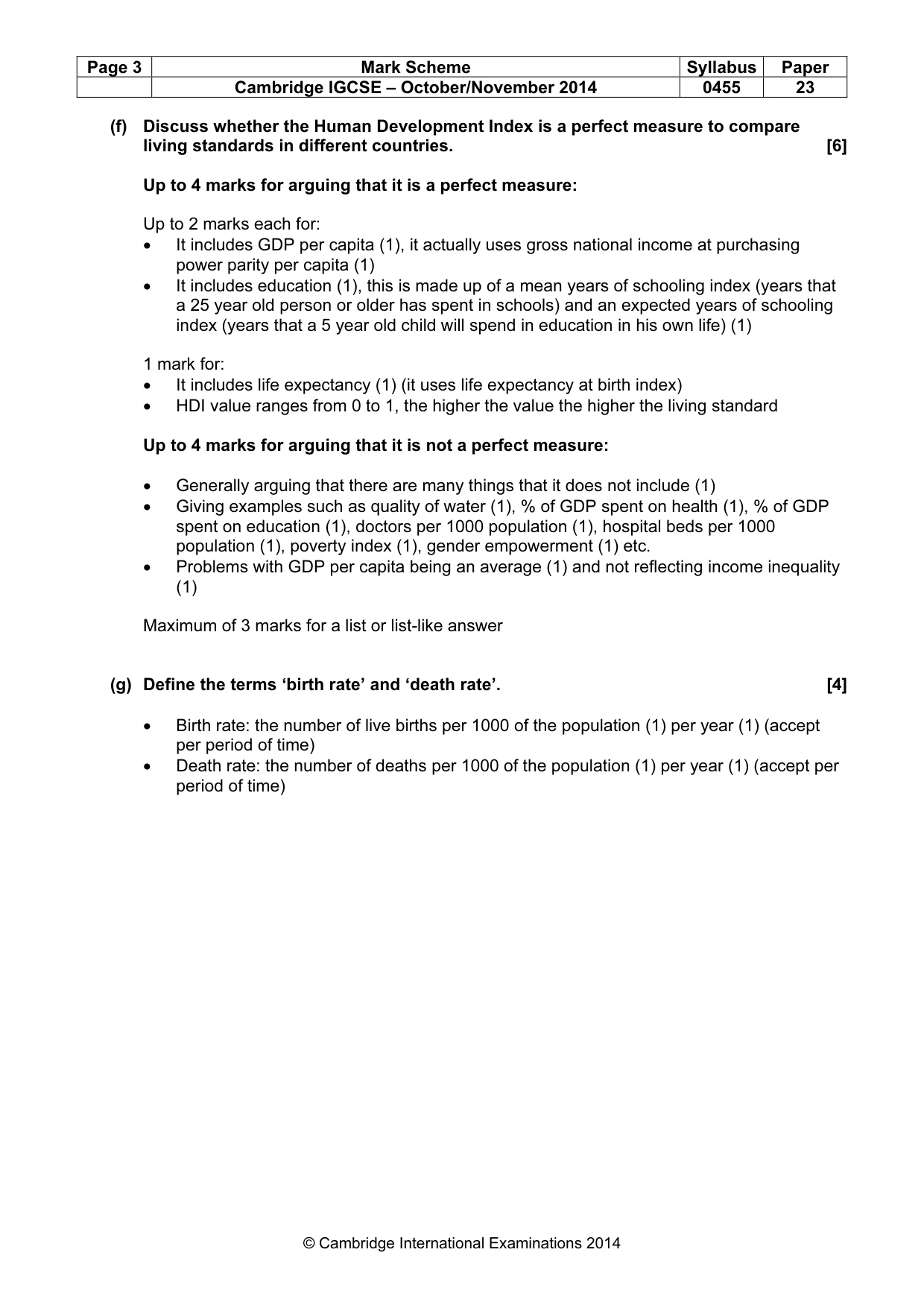 Mark scheme, page 3 of 16