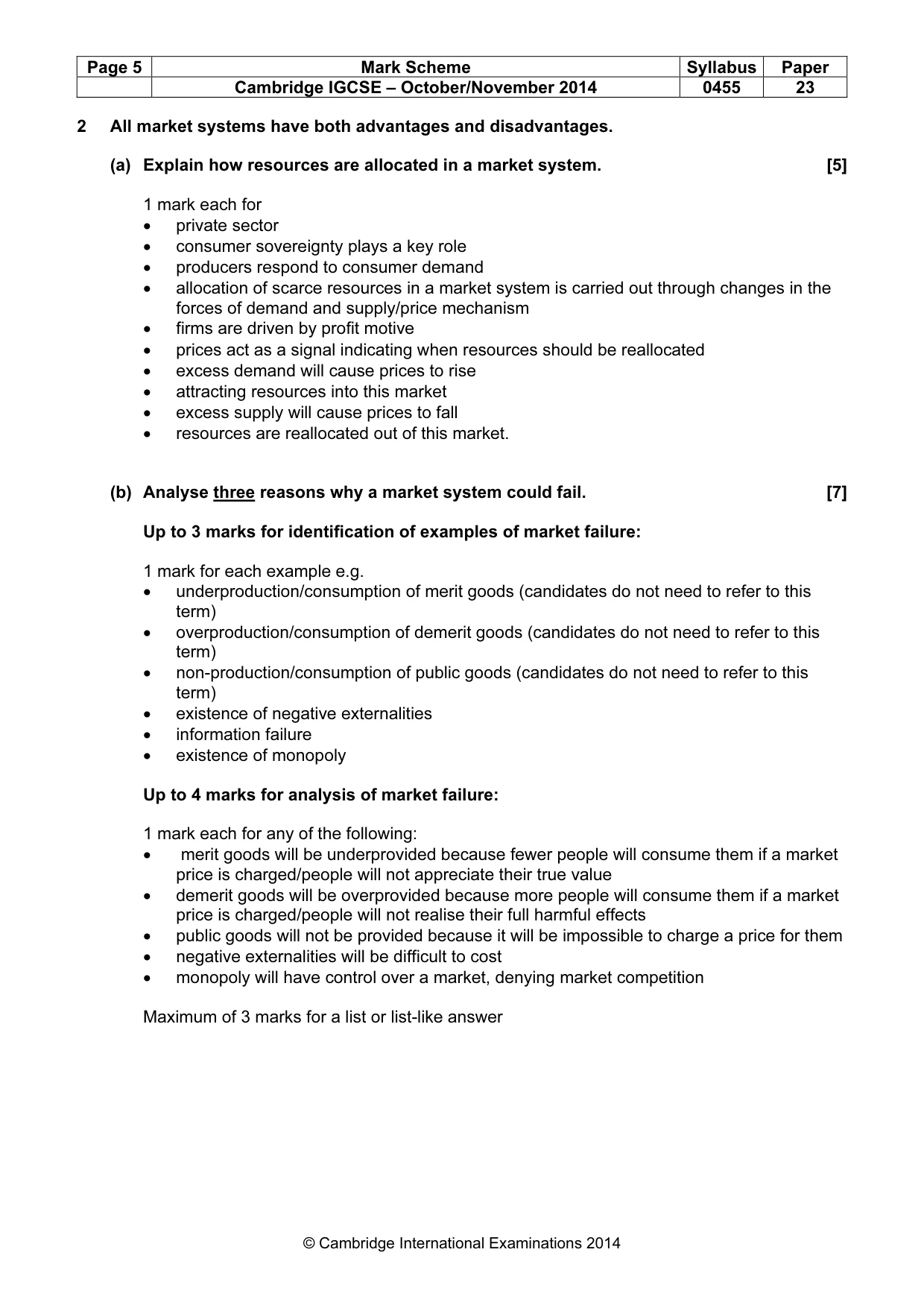 Mark scheme, page 5 of 16