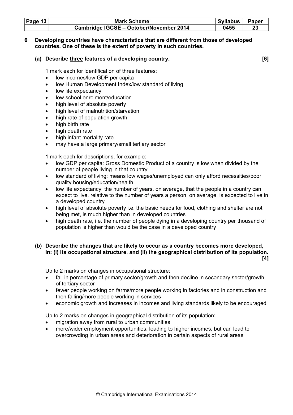 Mark scheme, page 13 of 16