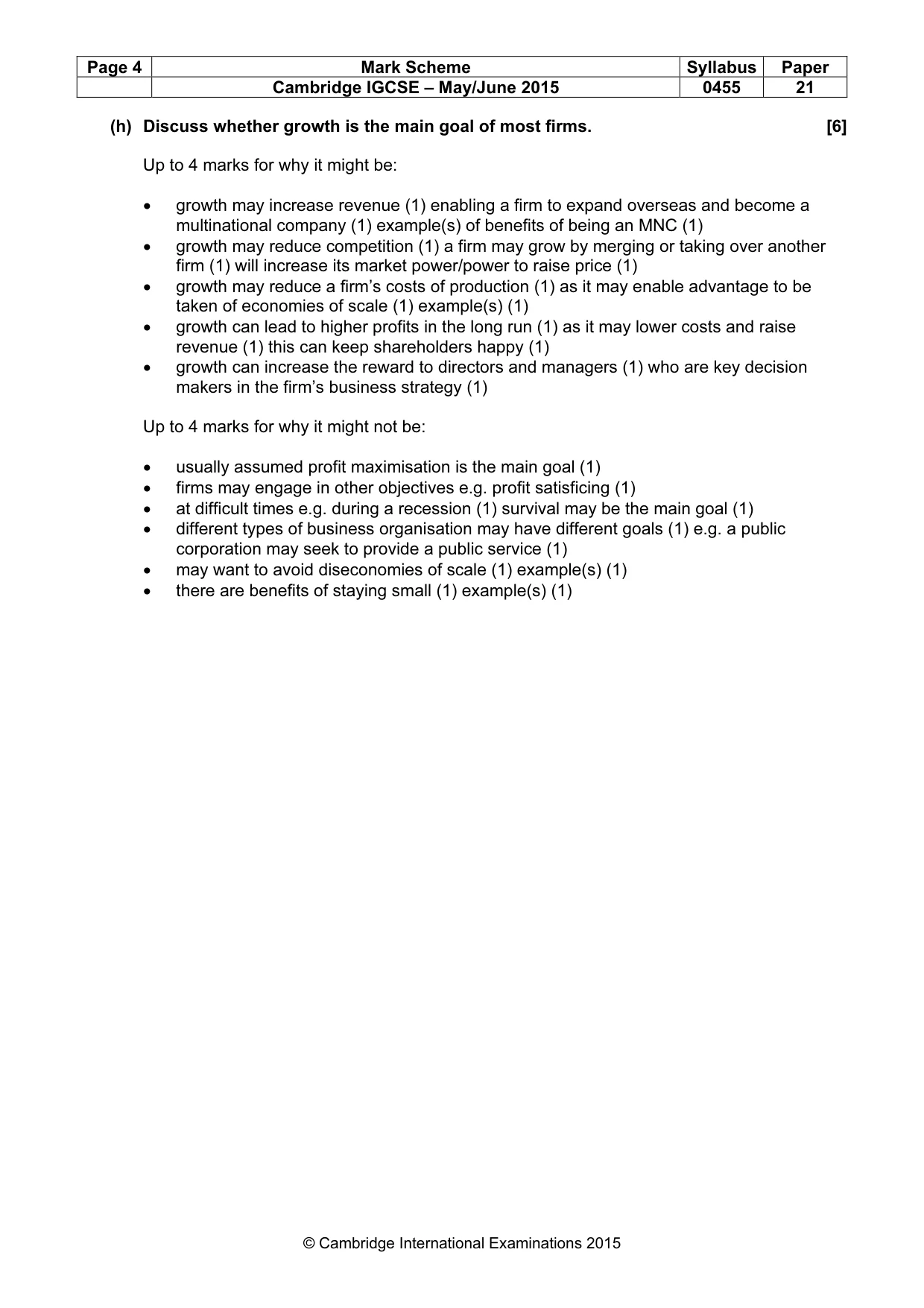 Mark scheme, page 4 of 15