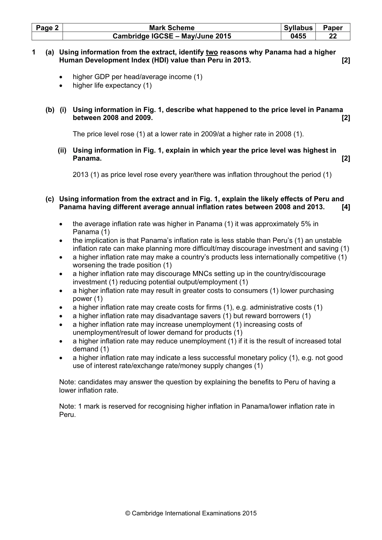 Mark scheme, page 2 of 14