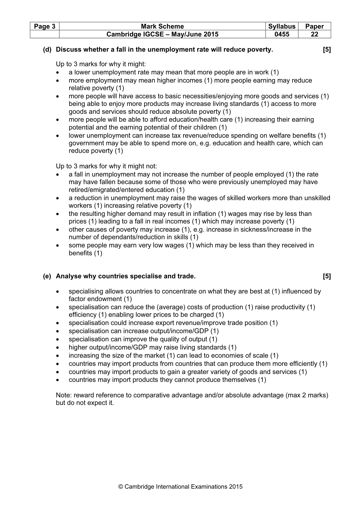 Mark scheme, page 3 of 14