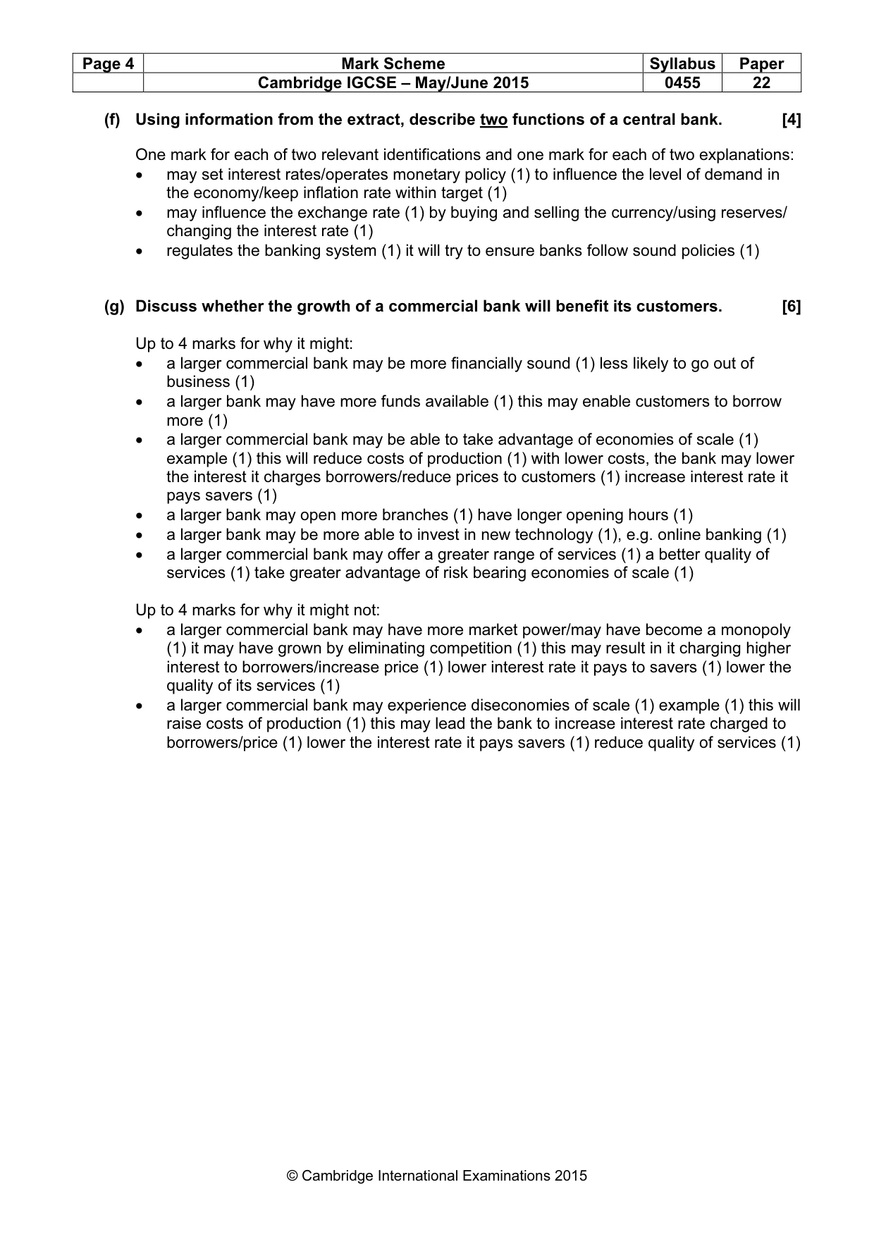 Mark scheme, page 4 of 14