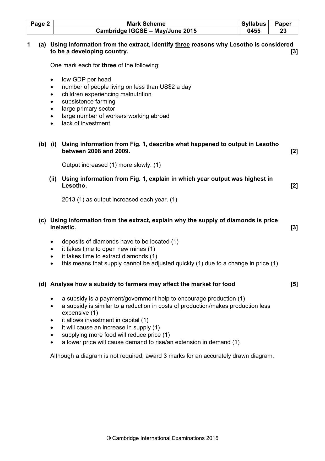 Mark scheme, page 2 of 16