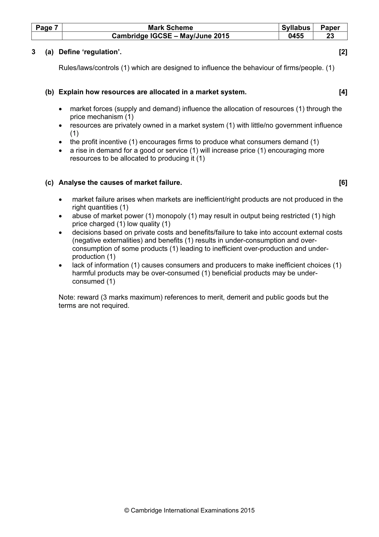 Mark scheme, page 7 of 16