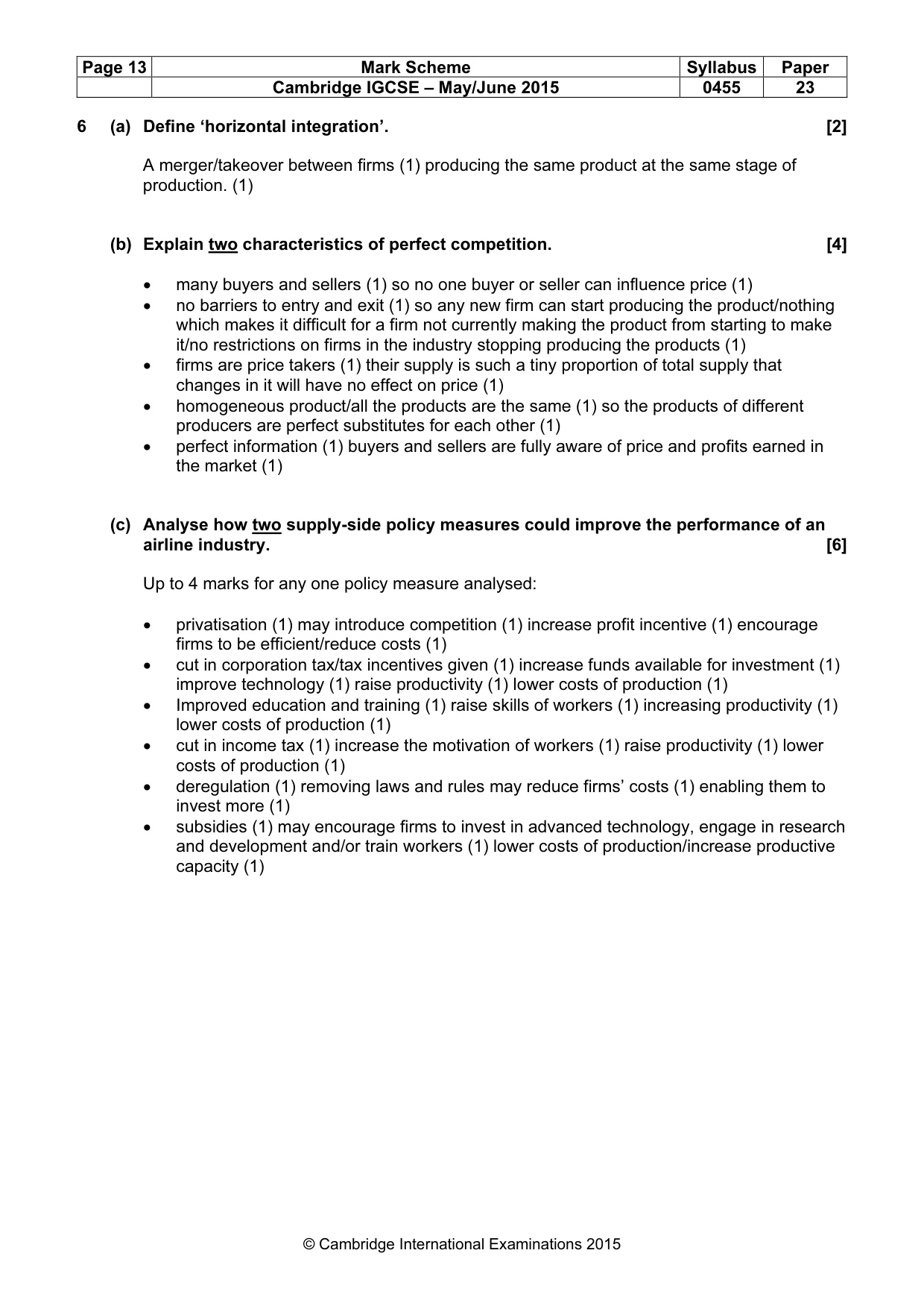 Mark scheme, page 13 of 16