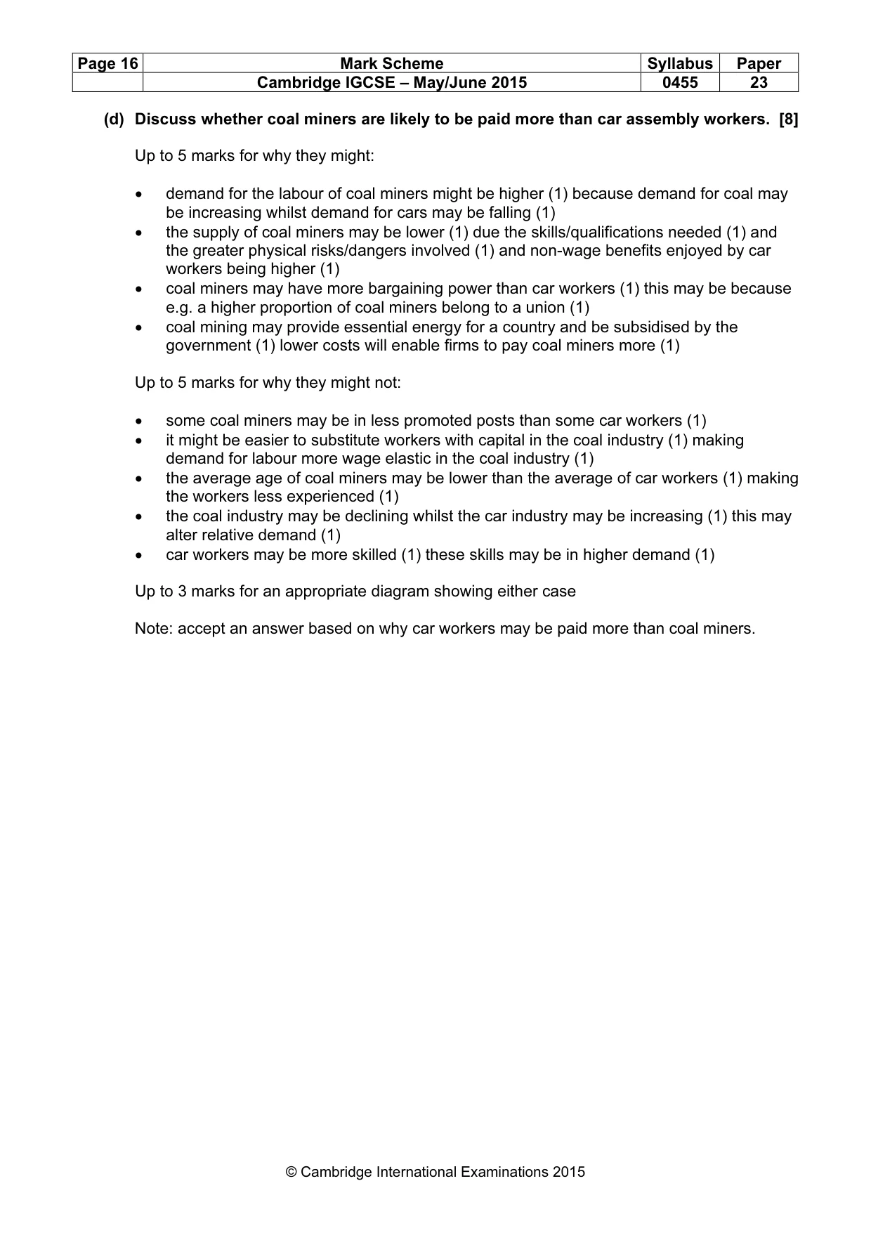 Mark scheme, page 16 of 16