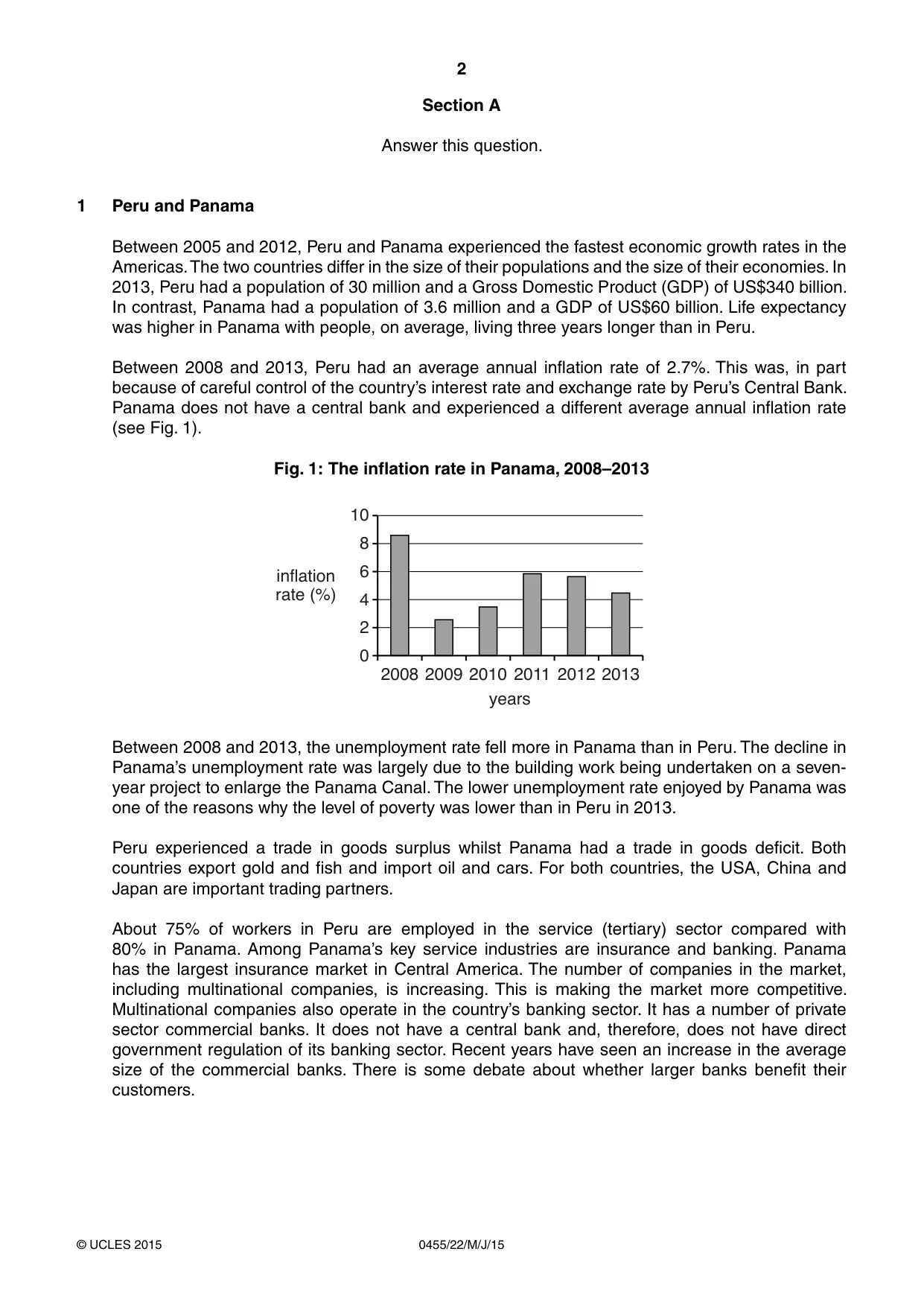 Cambridge IGCSE Economics 0455 2015 May/June Paper 2 · Variant 2 question paper, page 2 of 8