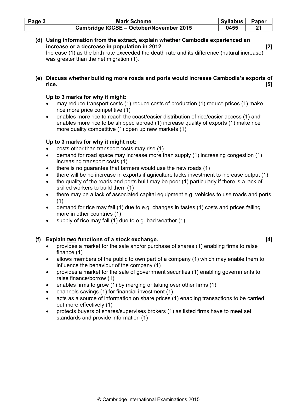 Mark scheme, page 3 of 12