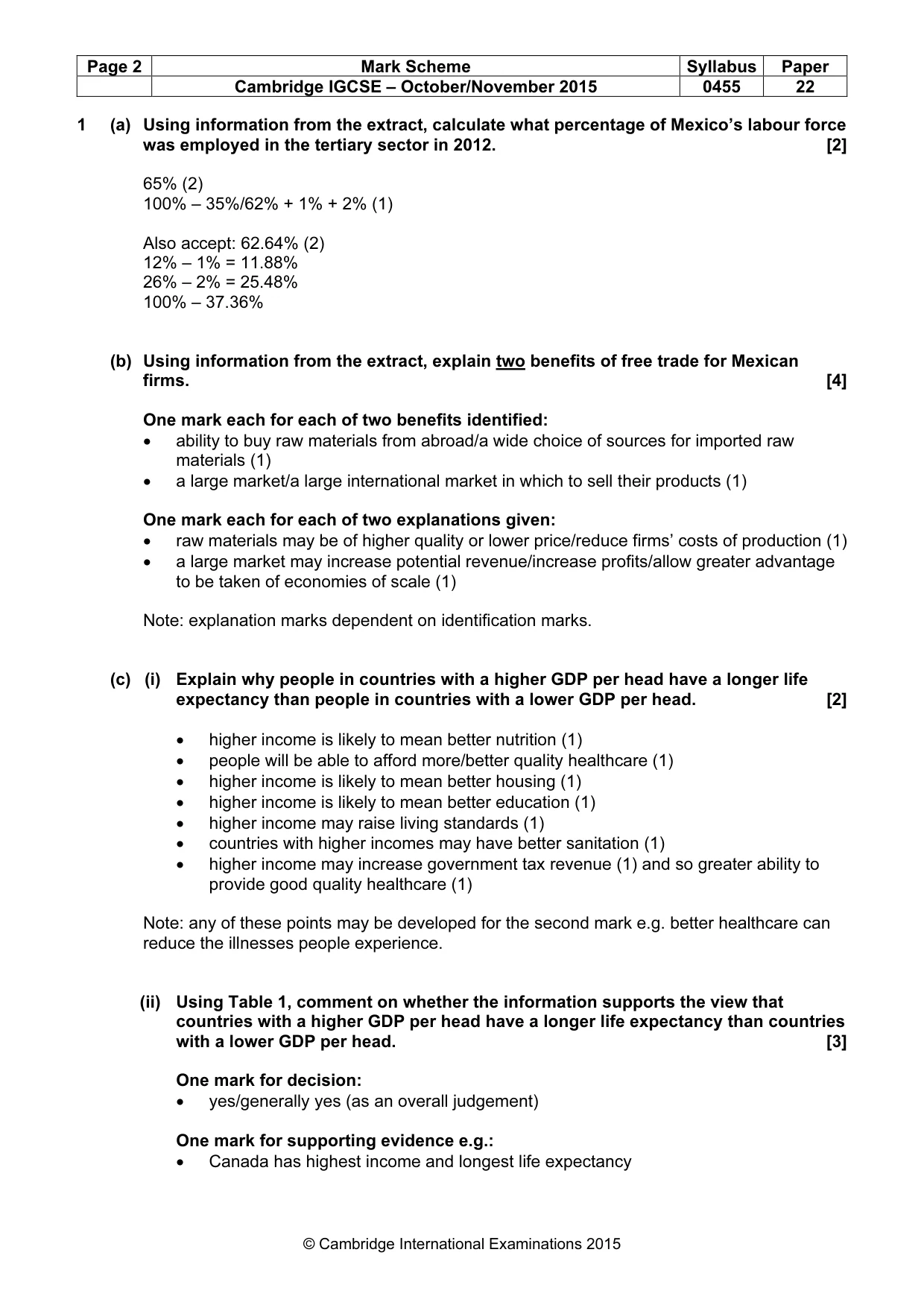 Mark scheme, page 2 of 12