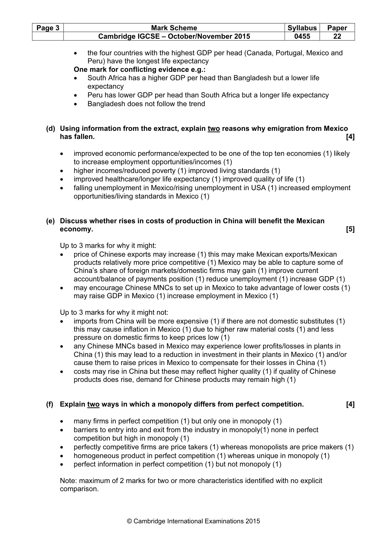 Mark scheme, page 3 of 12