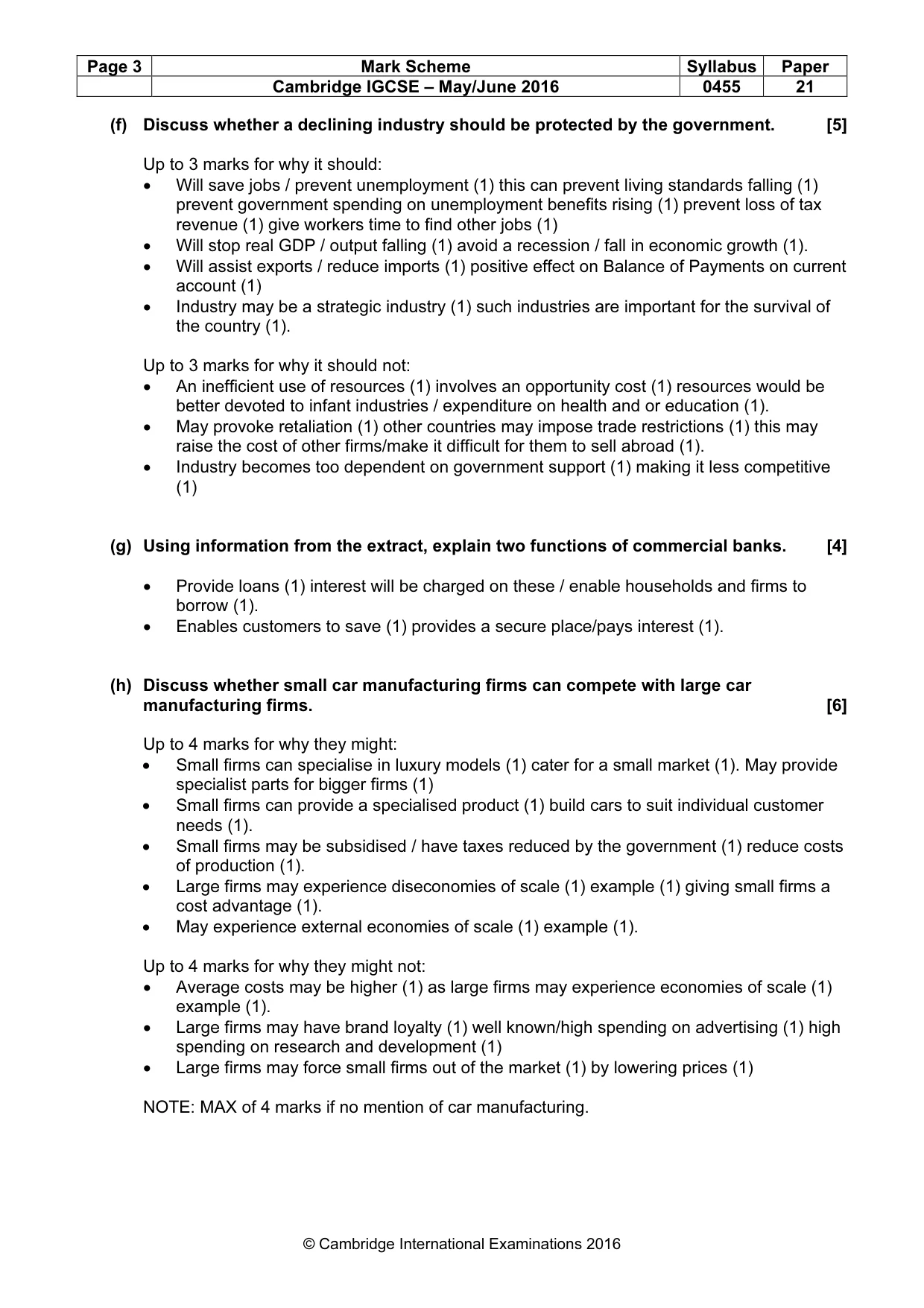 Mark scheme, page 3 of 12