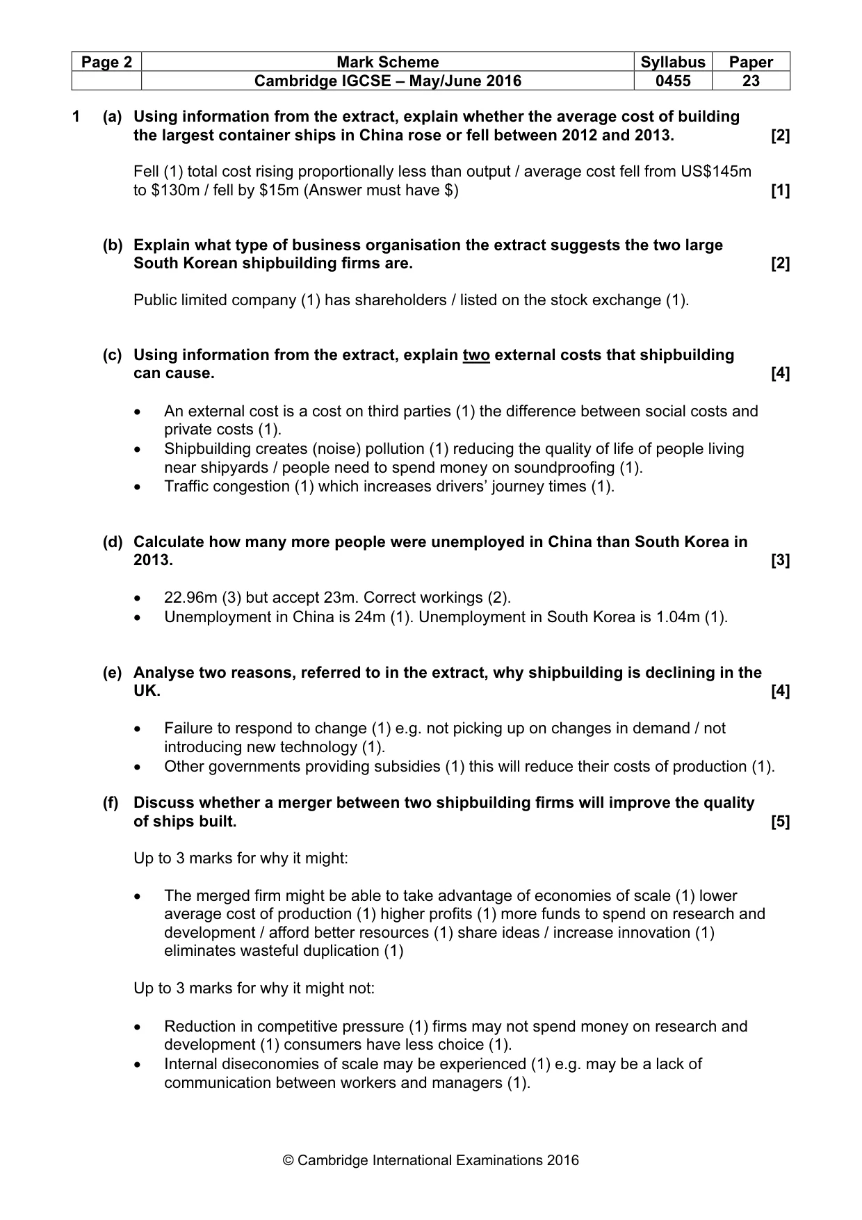 Mark scheme, page 2 of 14