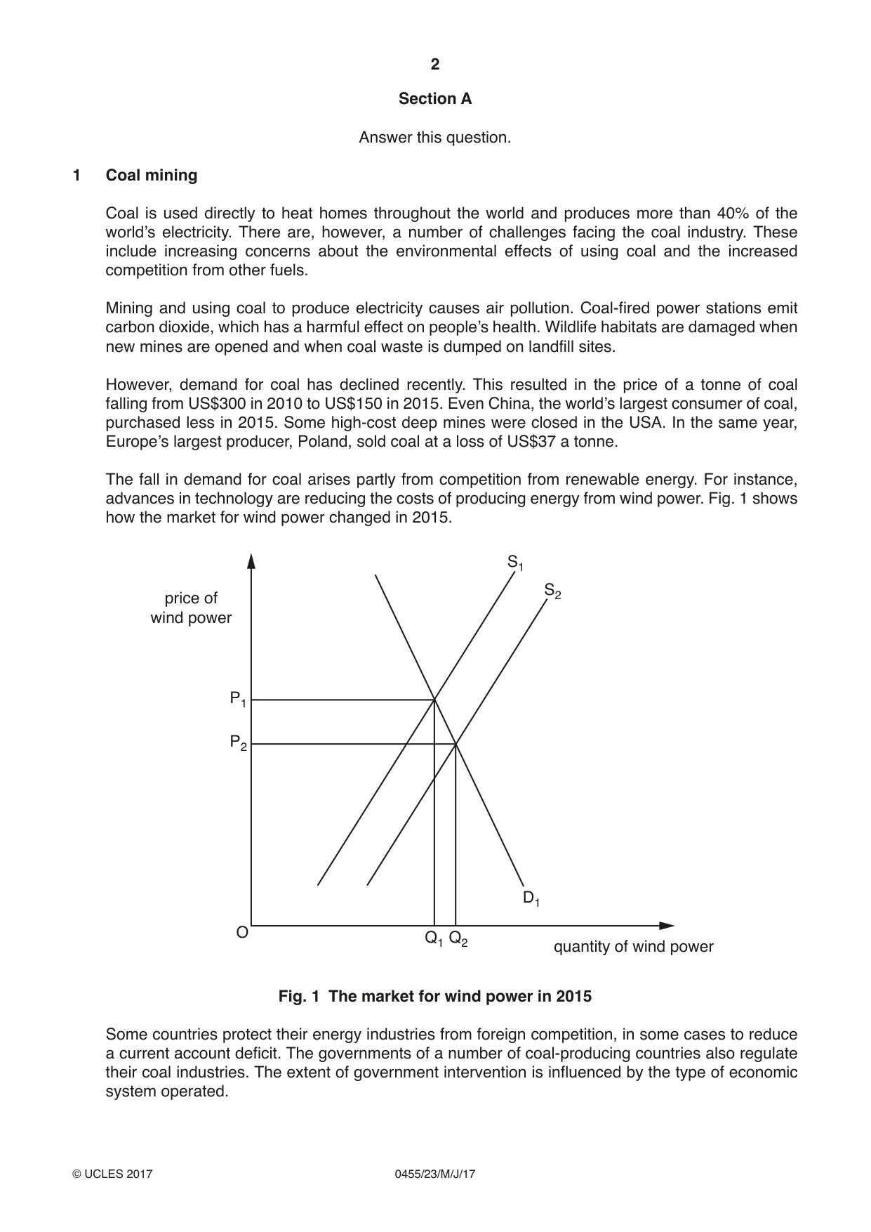 Cambridge IGCSE Economics 0455 2017 May/June Paper 2 · Variant 3 question paper, page 2 of 8