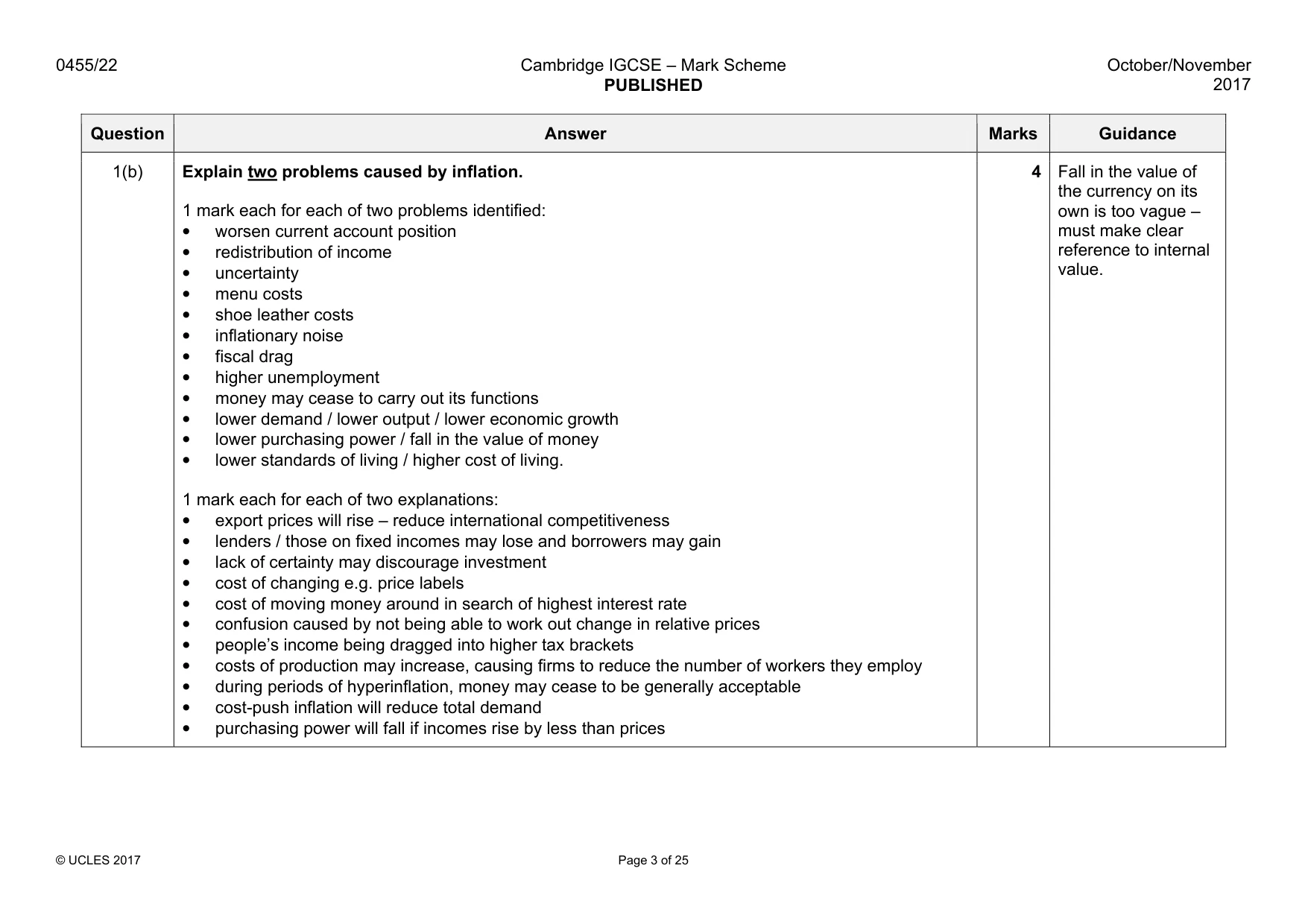 Mark scheme, page 3 of 25