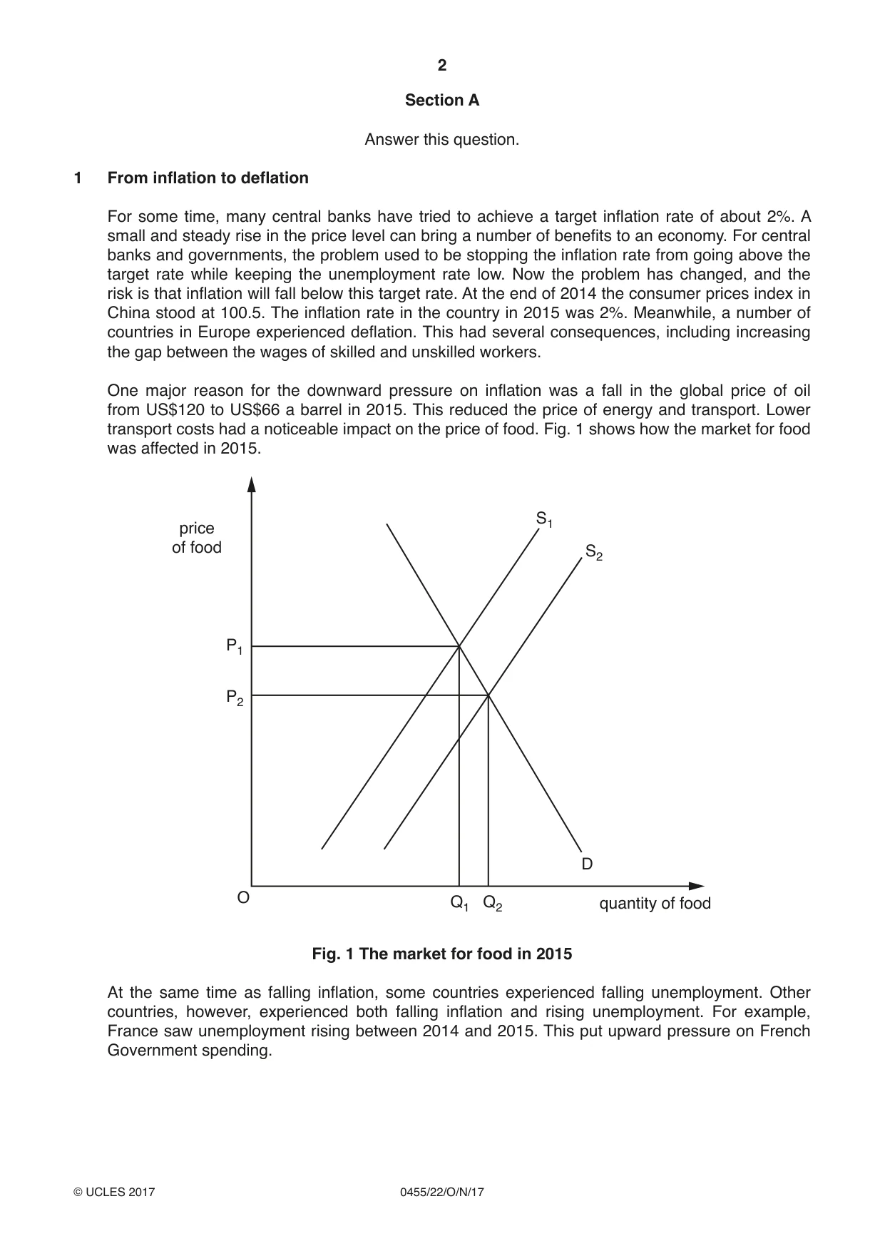 Cambridge IGCSE Economics 0455 2017 Oct/Nov Paper 2 · Variant 2 question paper, page 2 of 8