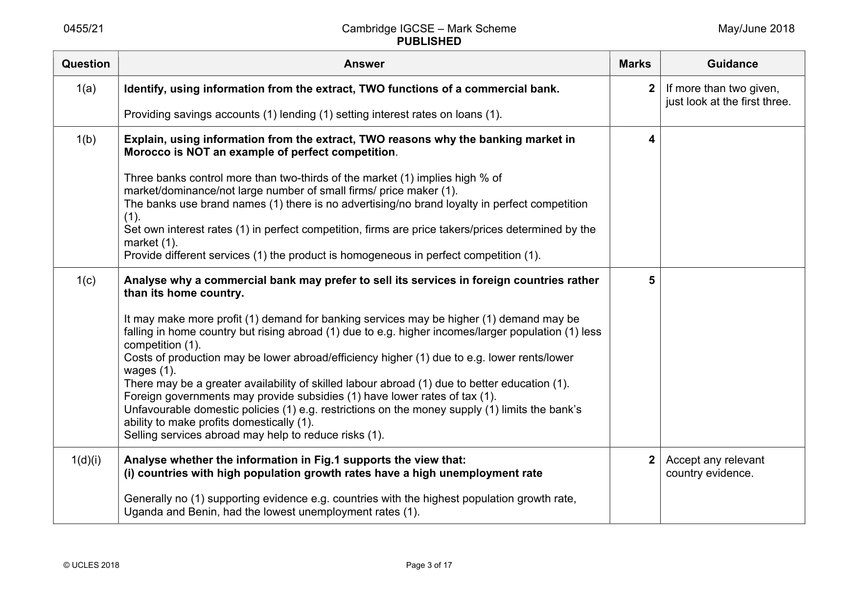 Mark scheme, page 3 of 17