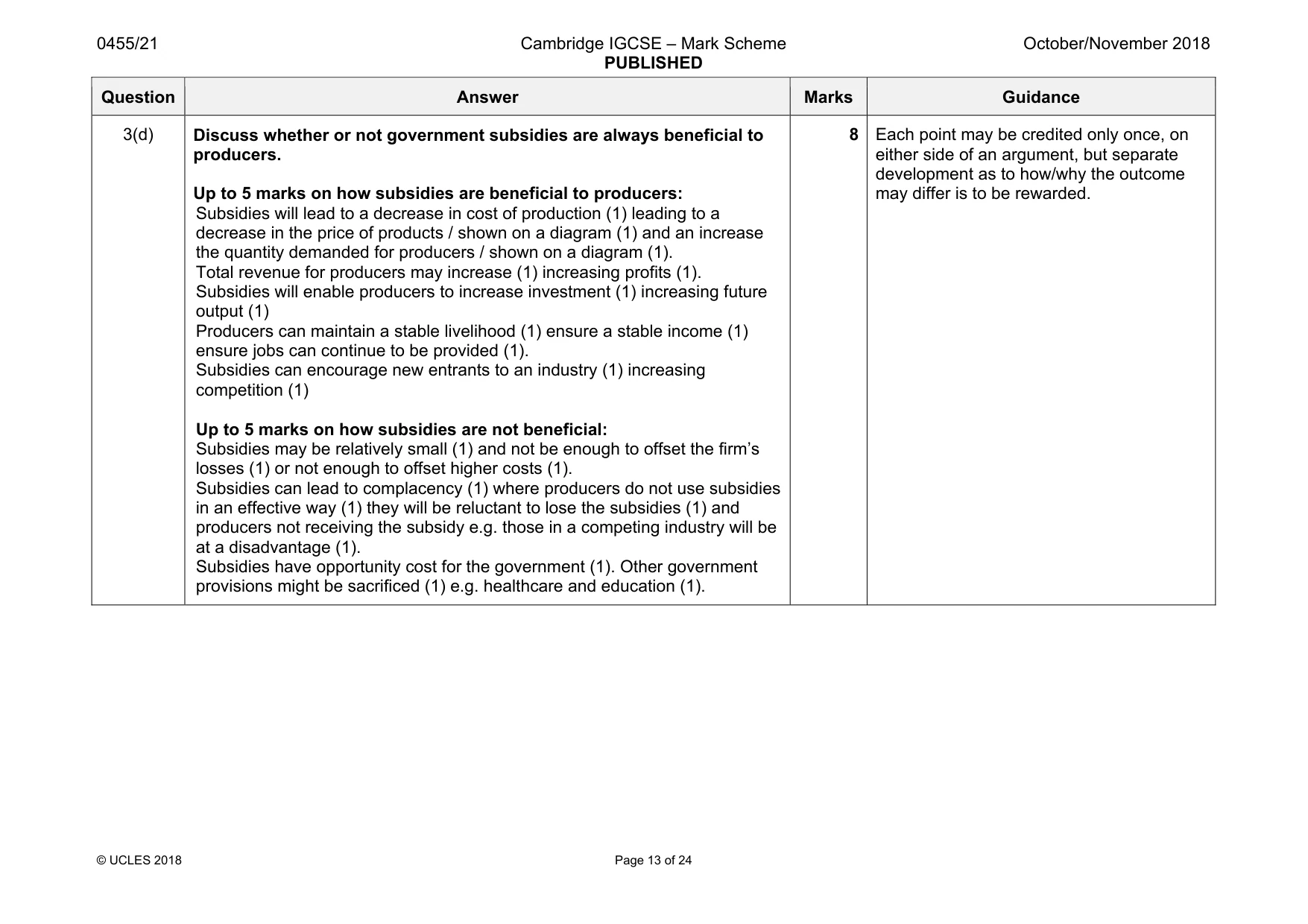 Mark scheme, page 13 of 24