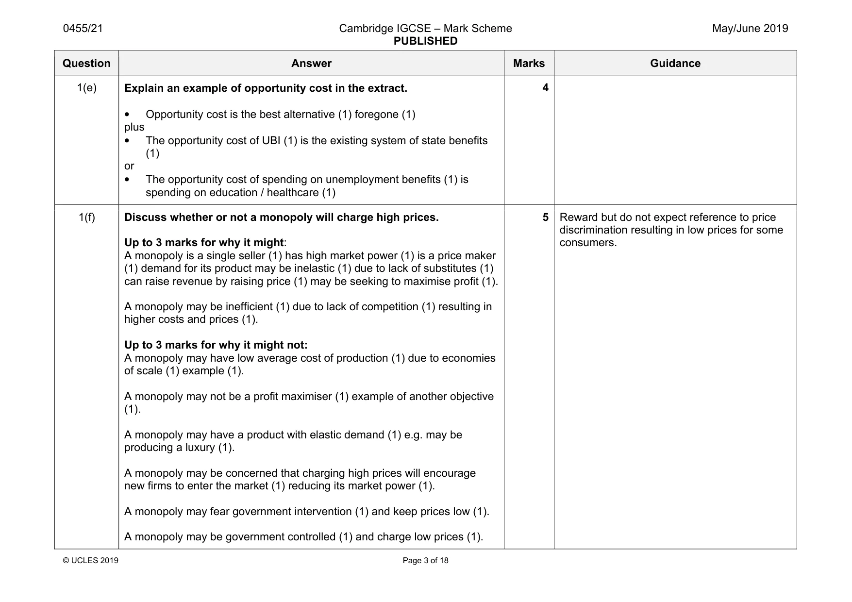 Mark scheme, page 3 of 18