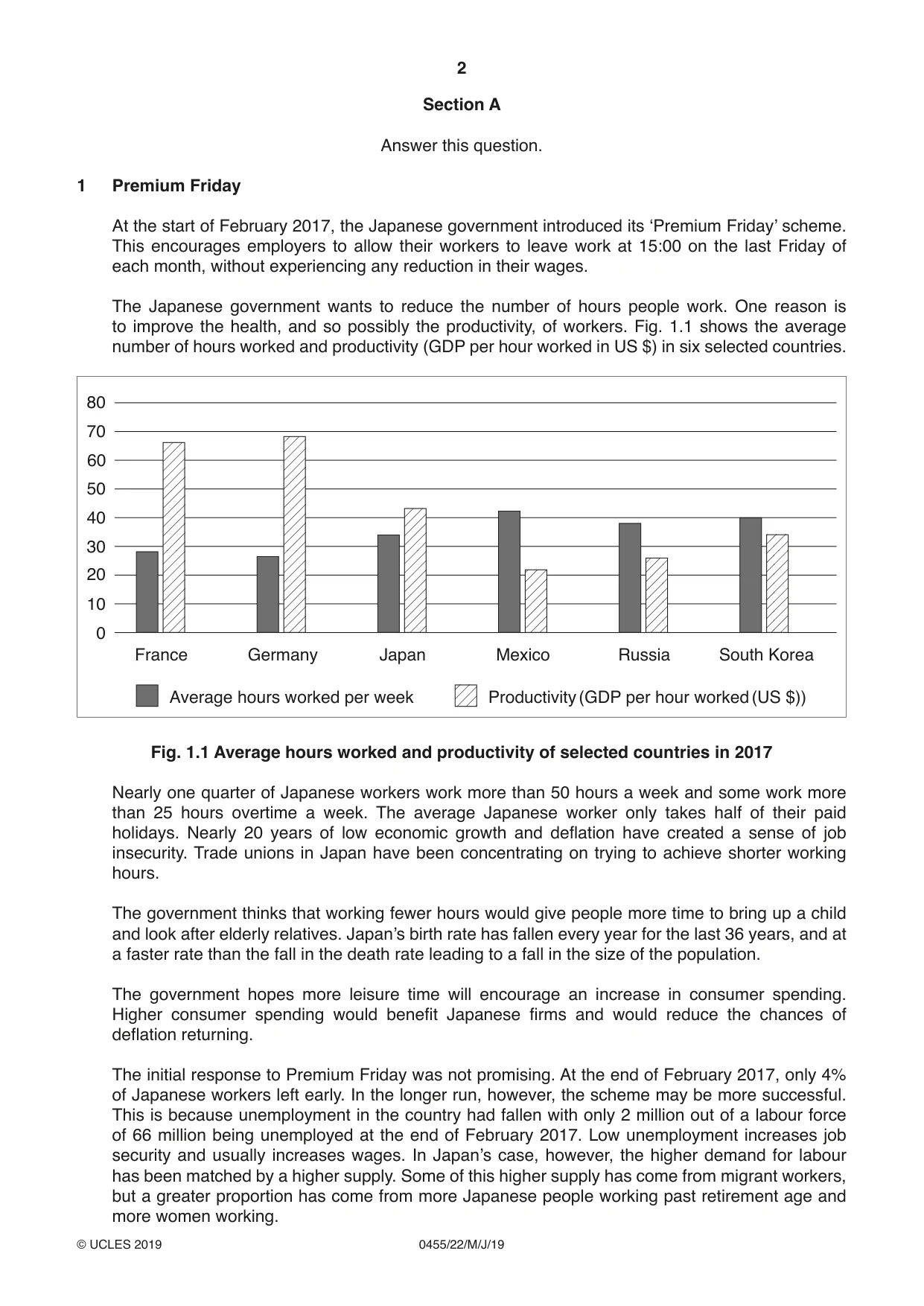 Cambridge IGCSE Economics 0455 2019 May/June Paper 2 · Variant 2 question paper, page 2 of 8