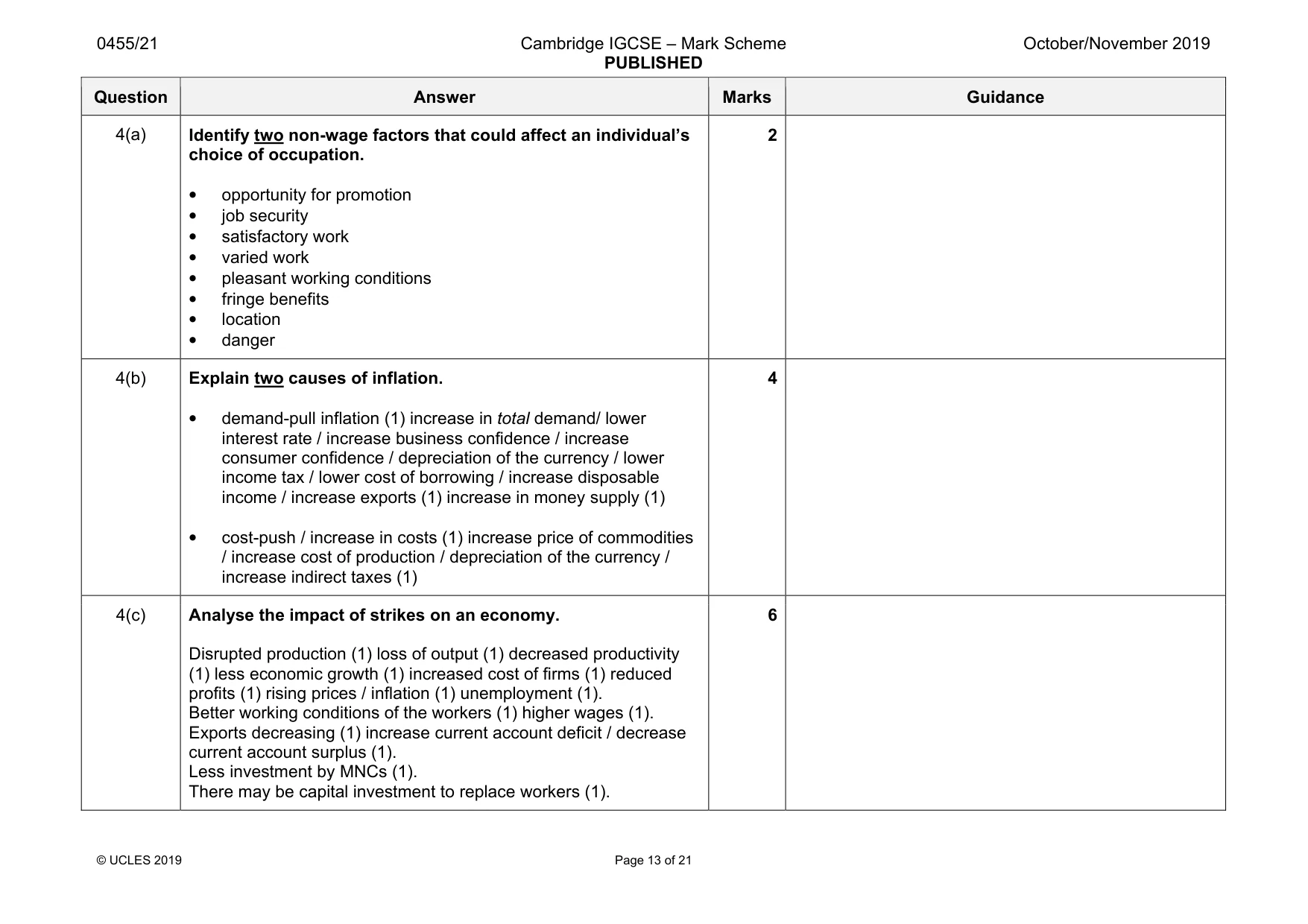 Mark scheme, page 13 of 21