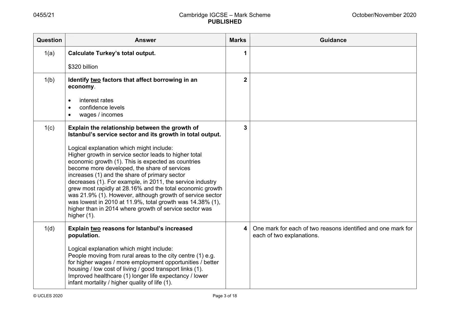 Mark scheme, page 3 of 18