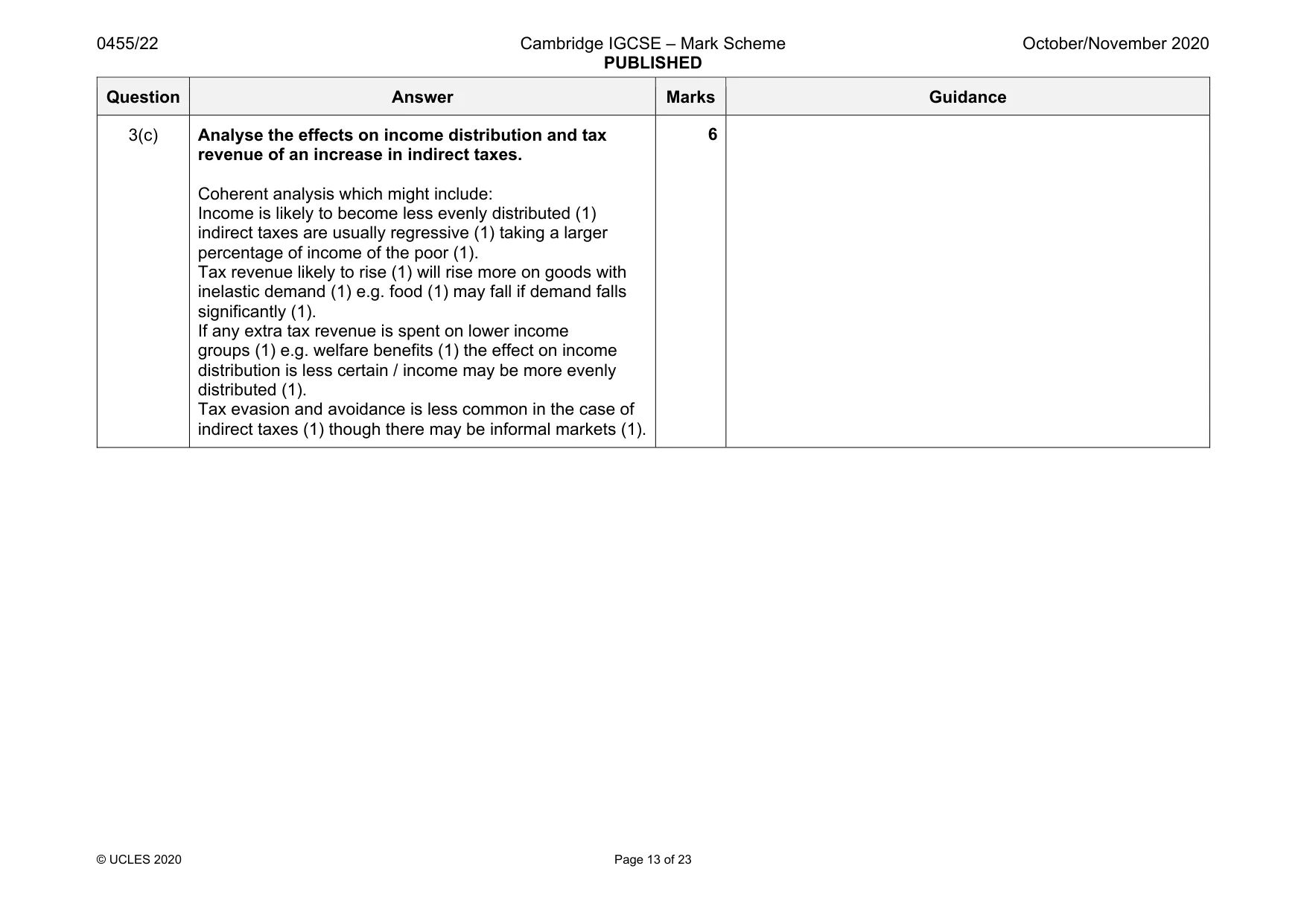 Mark scheme, page 13 of 23