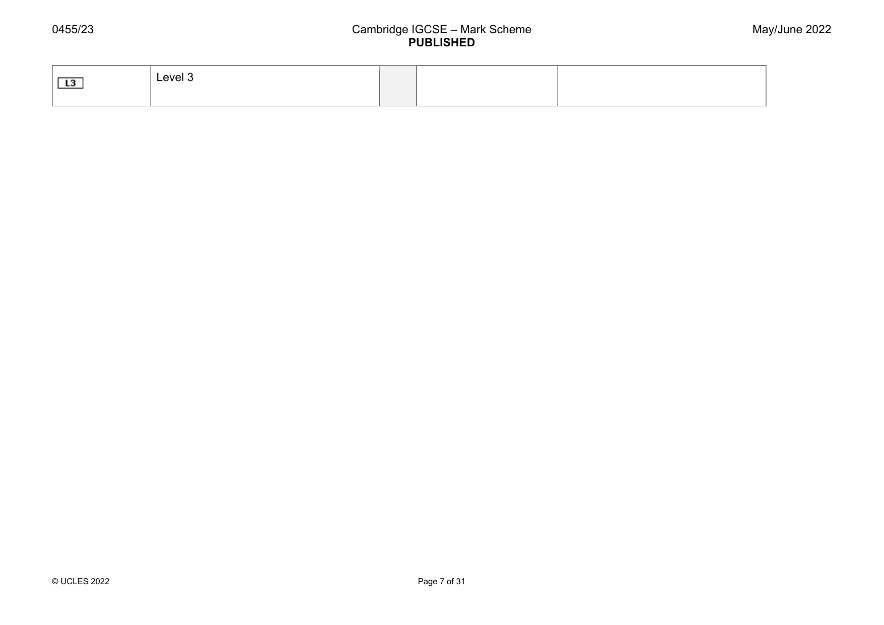 Mark scheme, page 7 of 31