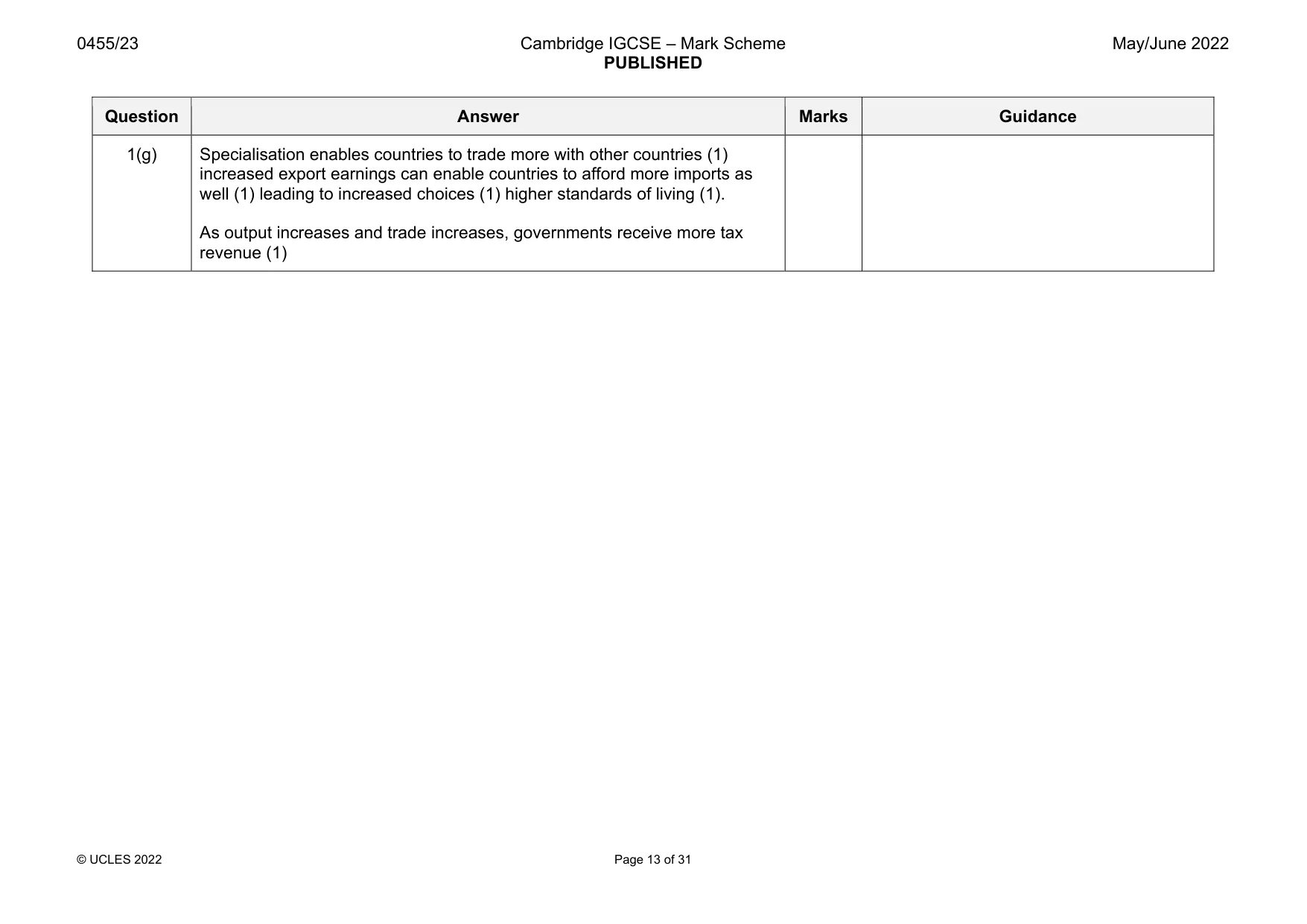 Mark scheme, page 13 of 31