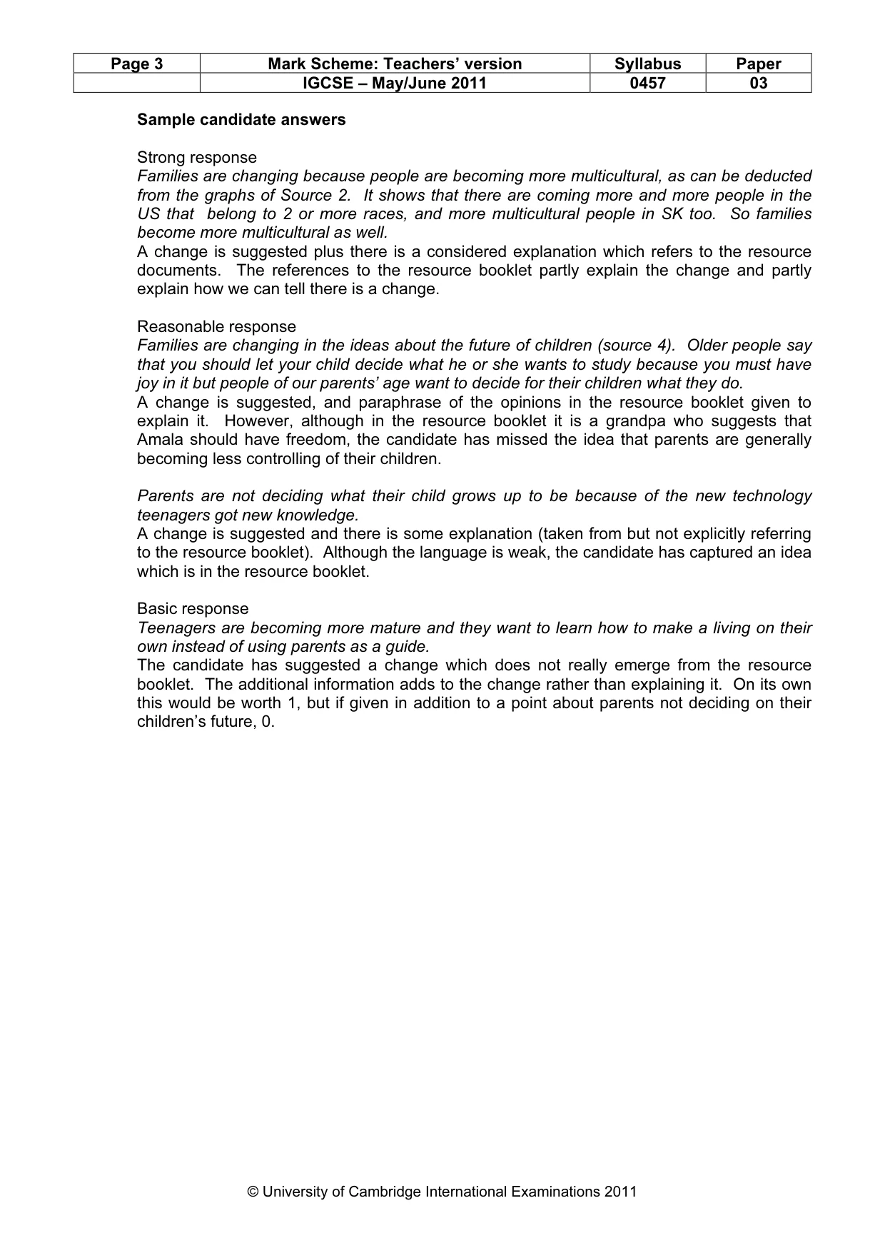Mark scheme, page 3 of 20
