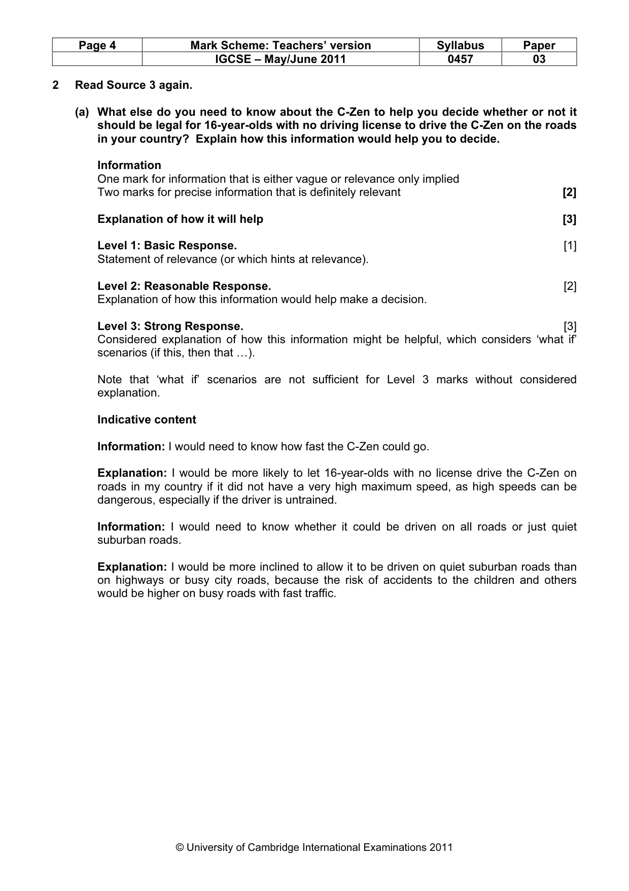 Mark scheme, page 4 of 20