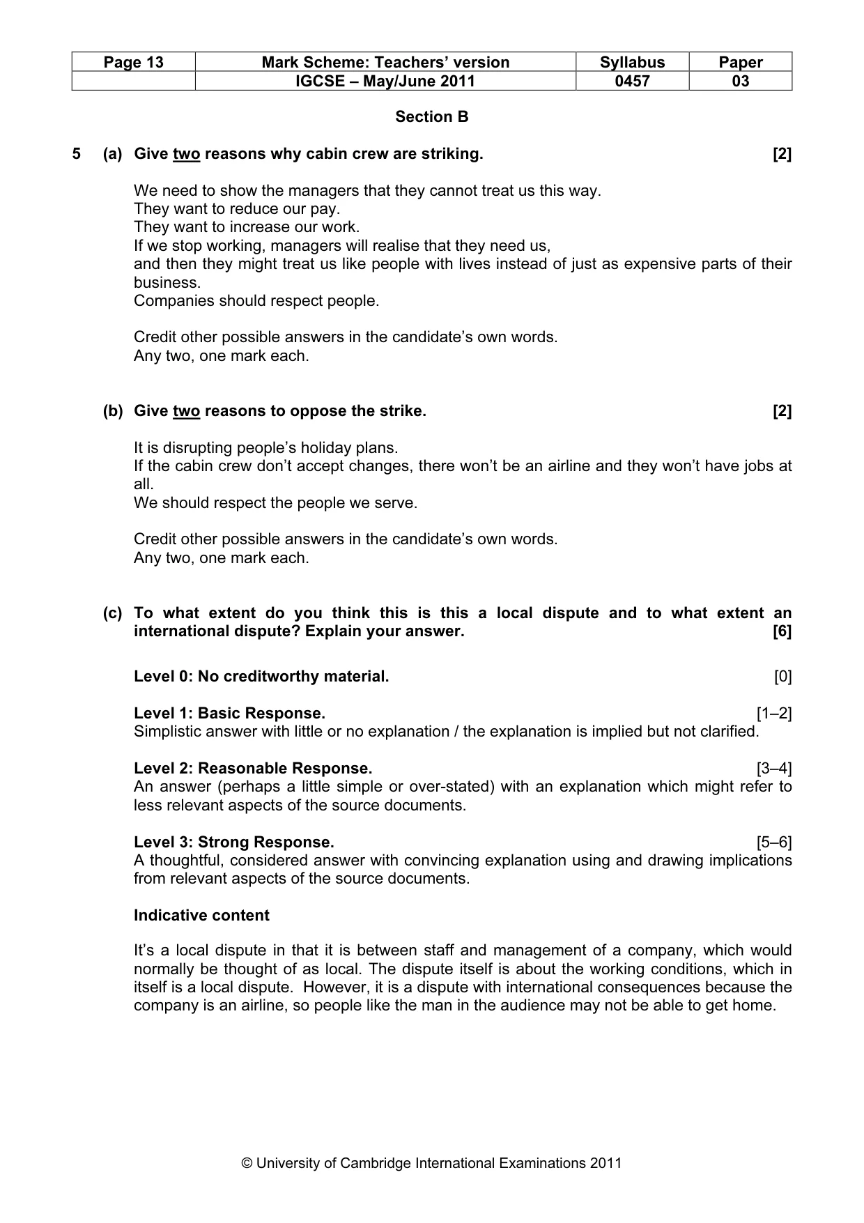 Mark scheme, page 13 of 20