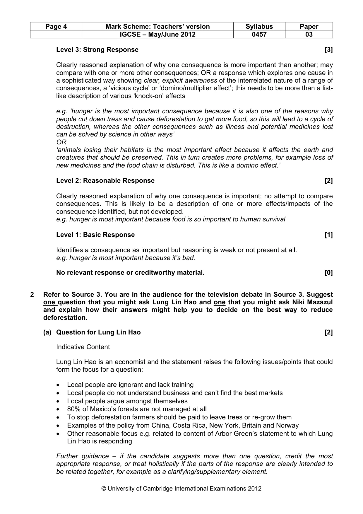 Mark scheme, page 4 of 12