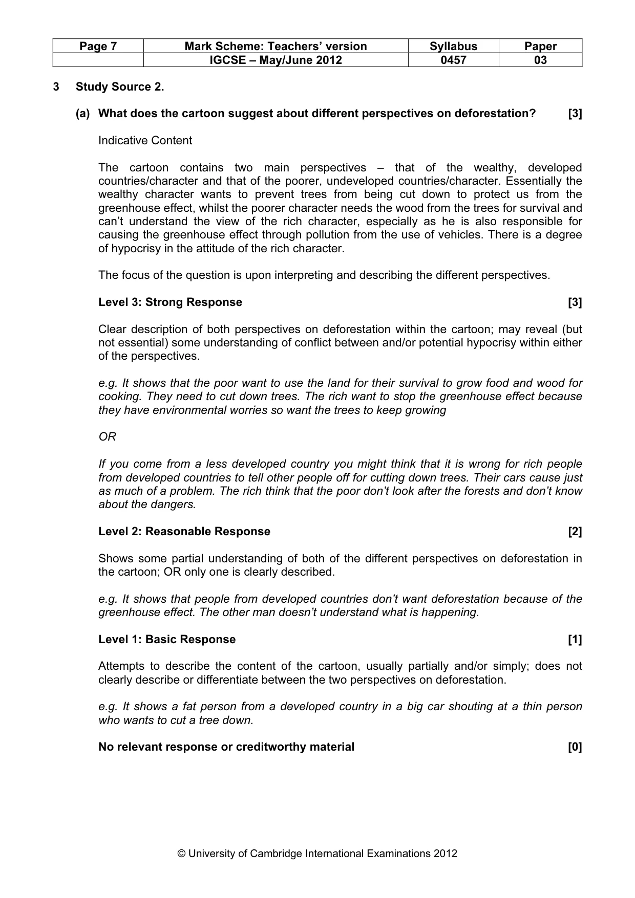 Mark scheme, page 7 of 12