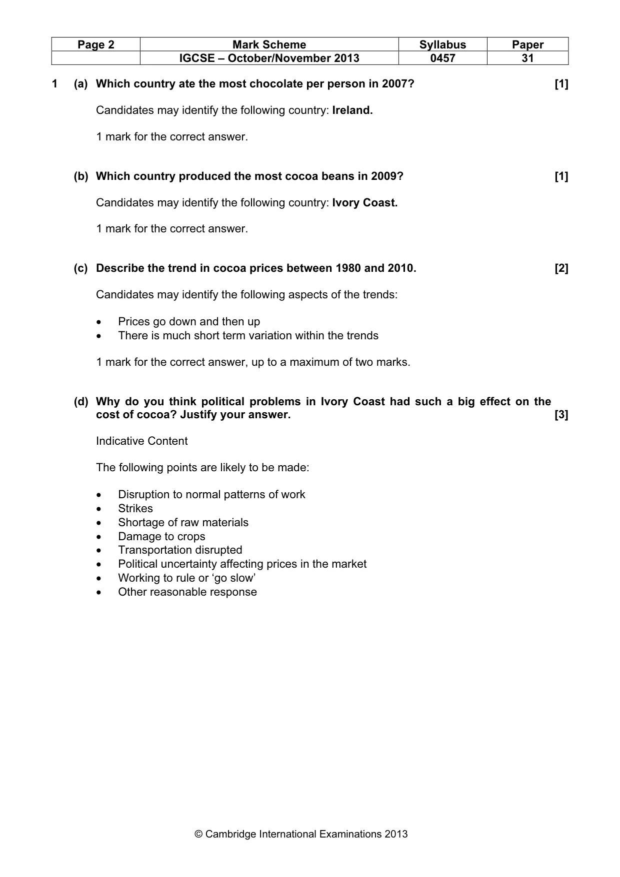 Mark scheme, page 2 of 13