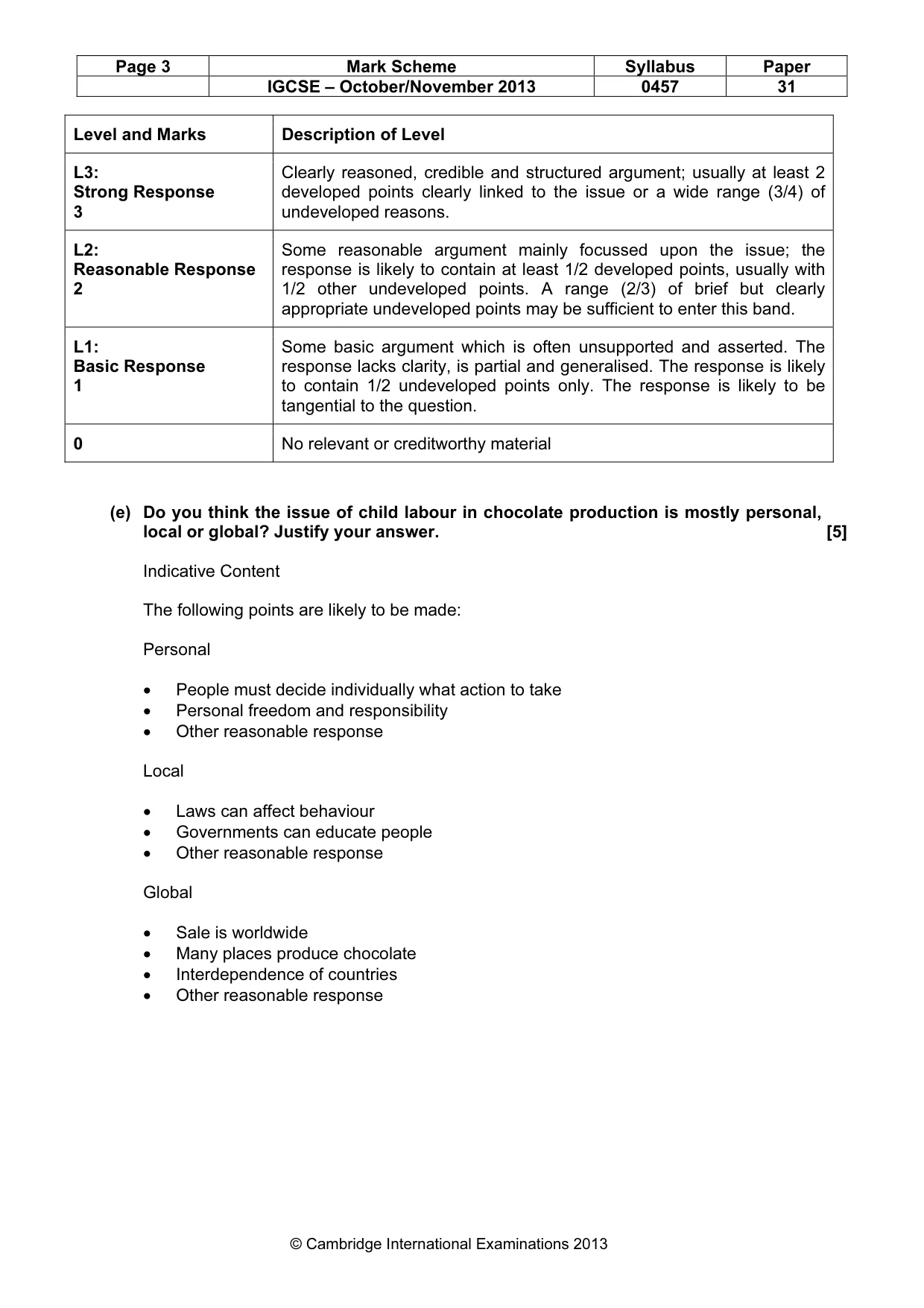 Mark scheme, page 3 of 13