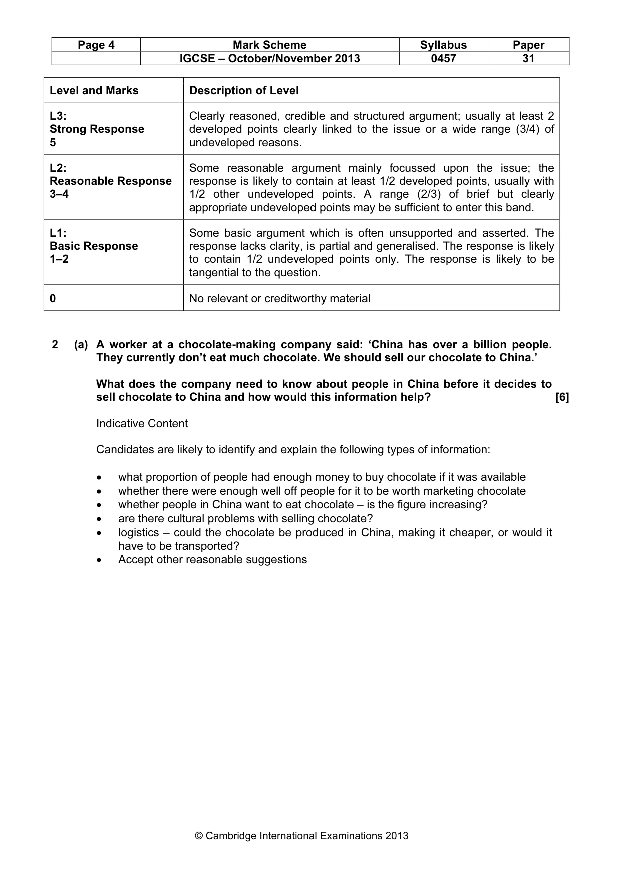 Mark scheme, page 4 of 13